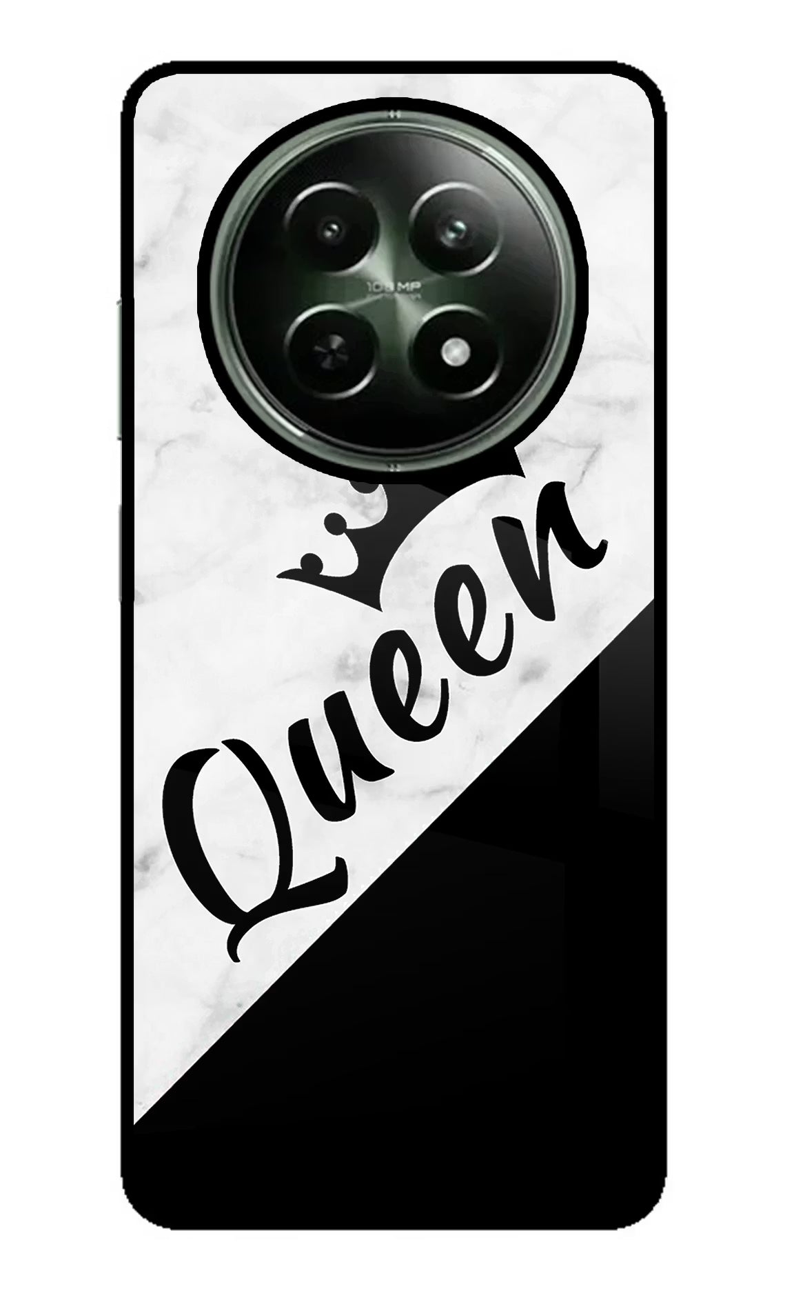 Queen Realme 12 5G Glass Case - Queen Realme 12 5G Glass Case Queen Realme 12 5G Glass Case