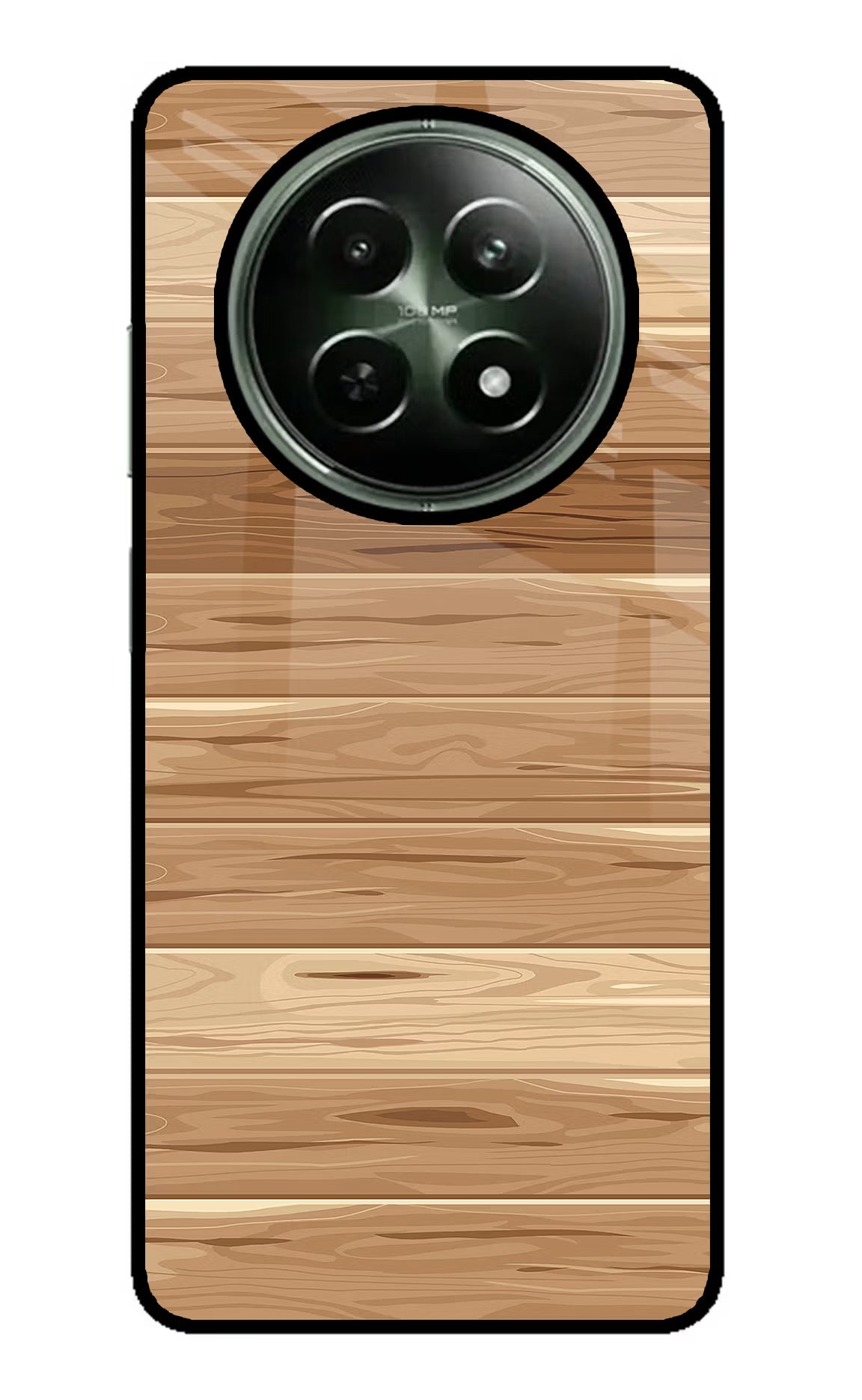 Wooden Vector Realme 12 5G Glass Case - Wooden Vector Realme 12 5G Glass Case Wooden Vector Realme 12 5G Glass Case
