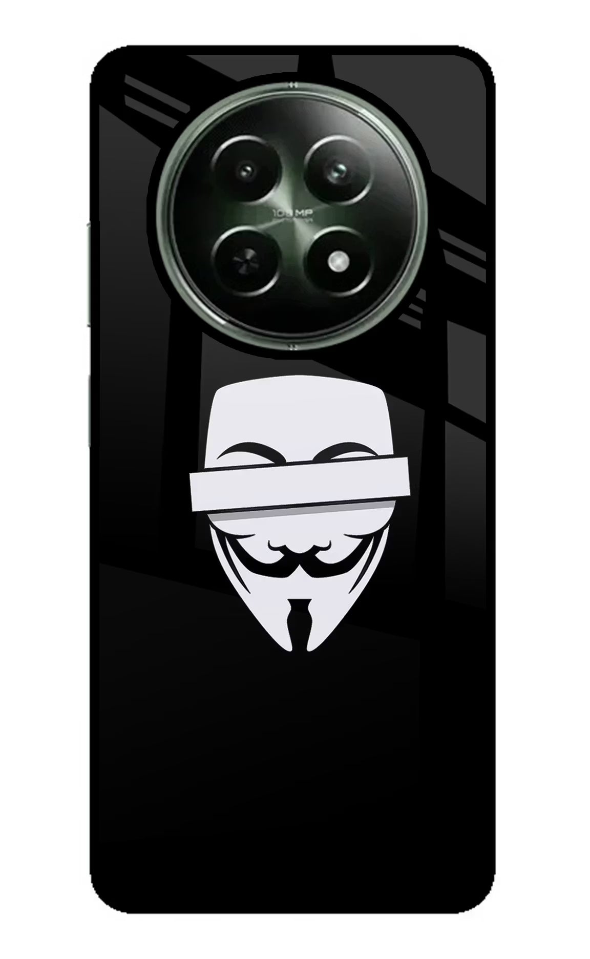 Anonymous Face Realme 12 5G Glass Case - Anonymous Face Realme 12 5G Glass Case Anonymous Face Realme 12 5G Glass Case