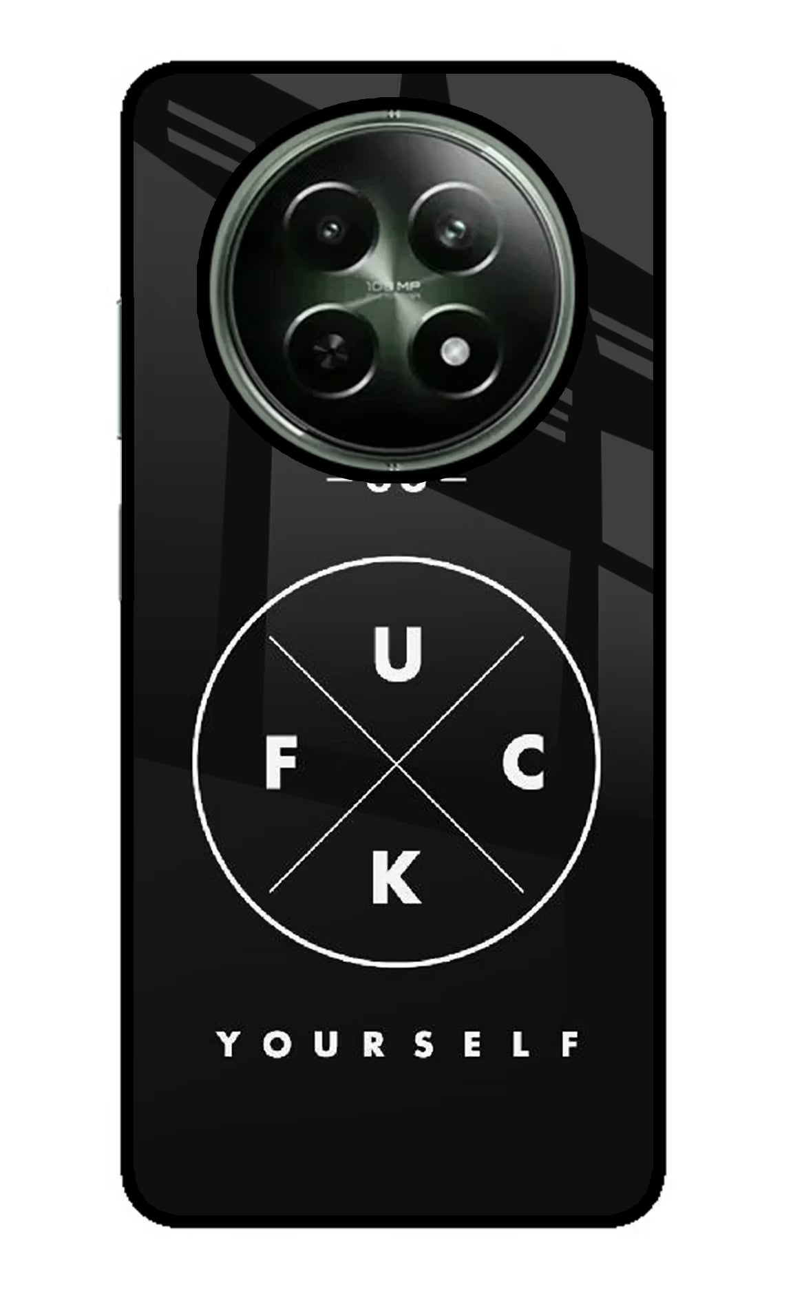 Go Fuck Yourself Realme 12 5G Glass Case - Go Fuck Yourself Realme 12 5G Glass Case Go Fuck Yourself Realme 12 5G Glass Case