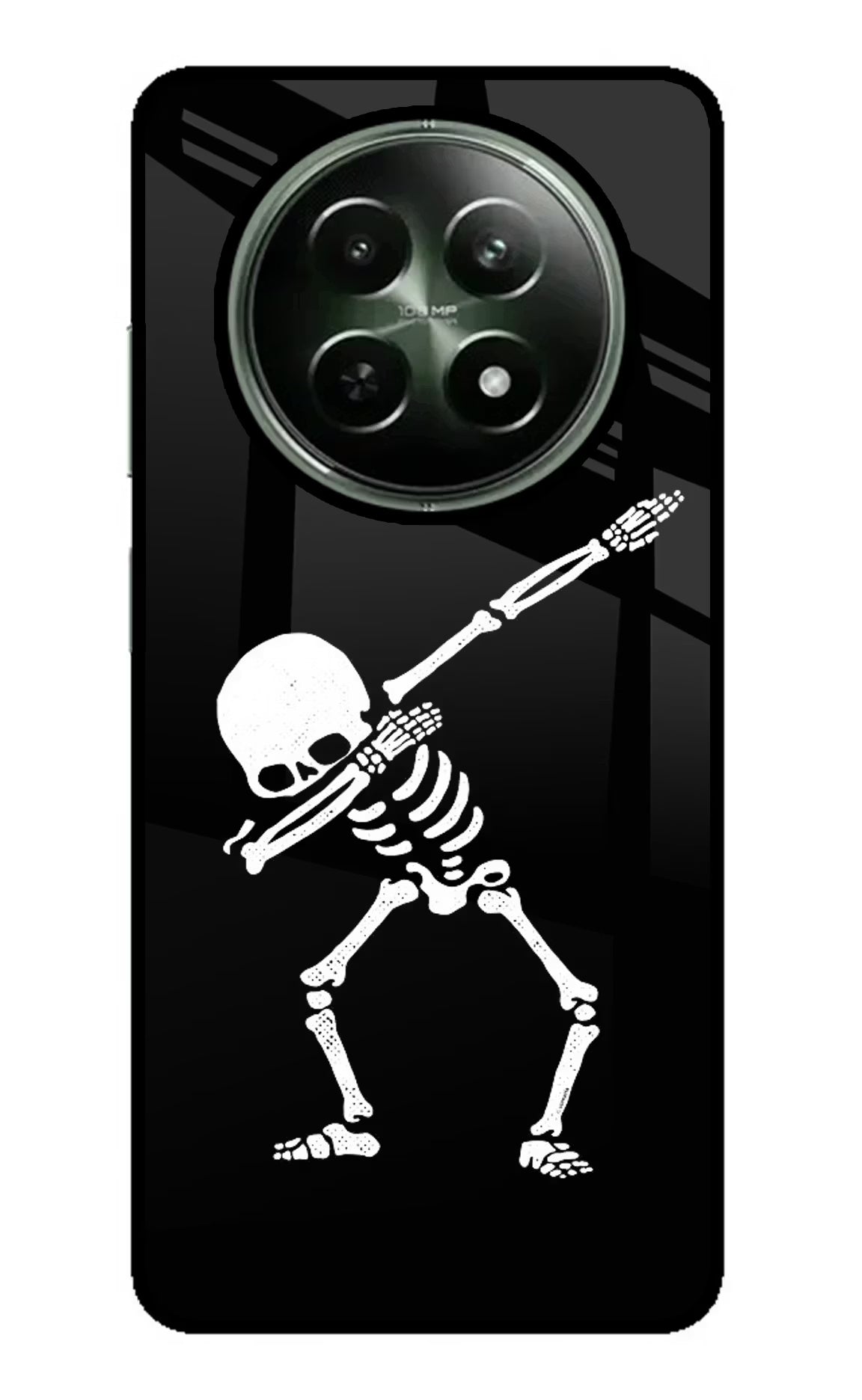 Dabbing Skeleton Art Realme 12 5G Glass Case - Dabbing Skeleton Art Realme 12 5G Glass Case Dabbing Skeleton Art Realme 12 5G Glass Case