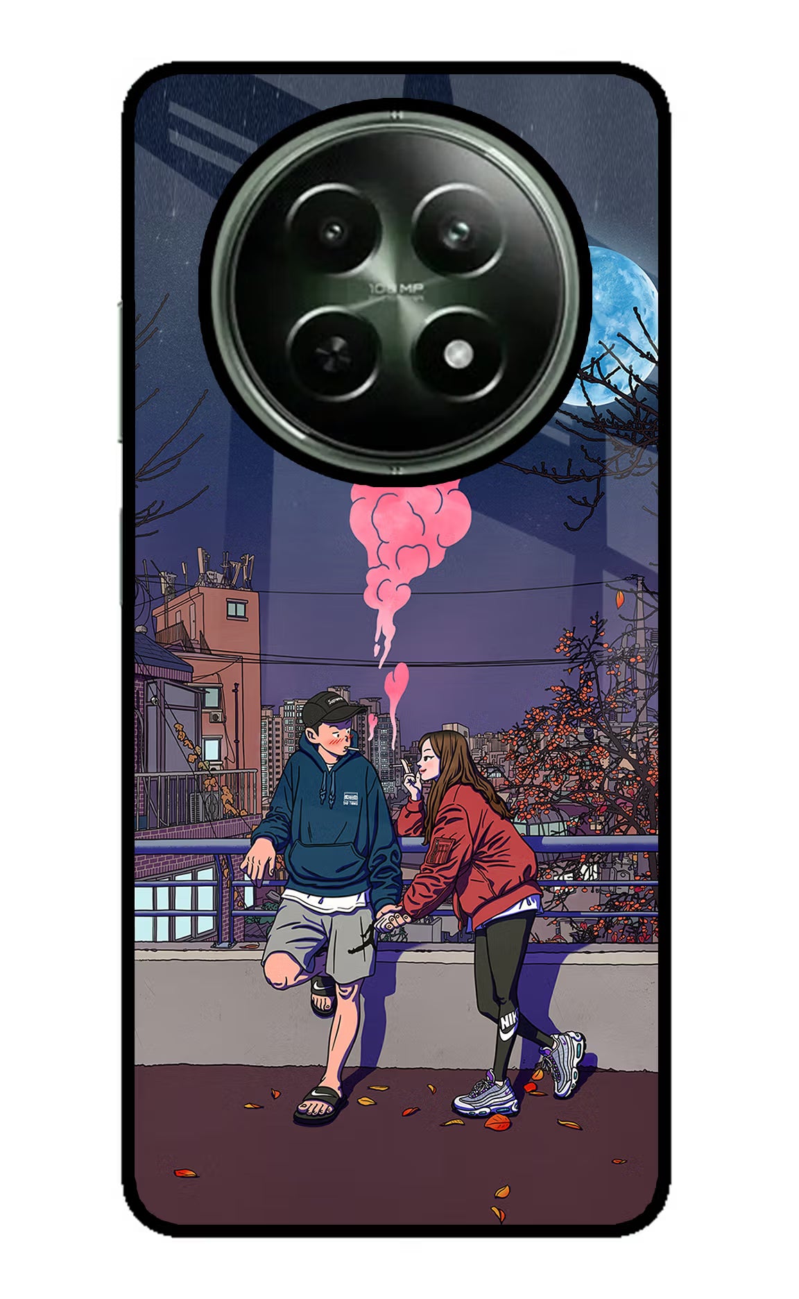 Chilling Couple Realme 12 5G Glass Case - Chilling Couple Realme 12 5G Glass Case Chilling Couple Realme 12 5G Glass Case