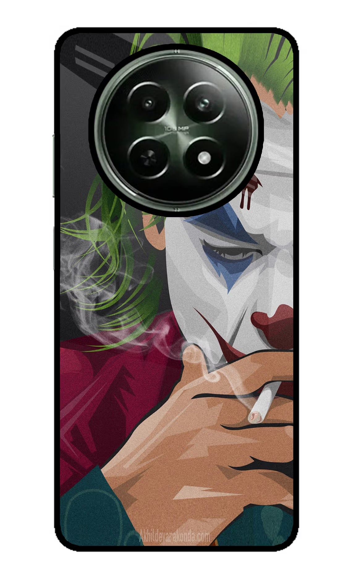 Joker Smoking Realme 12 5G Glass Case - Joker Smoking Realme 12 5G Glass Case Joker Smoking Realme 12 5G Glass Case
