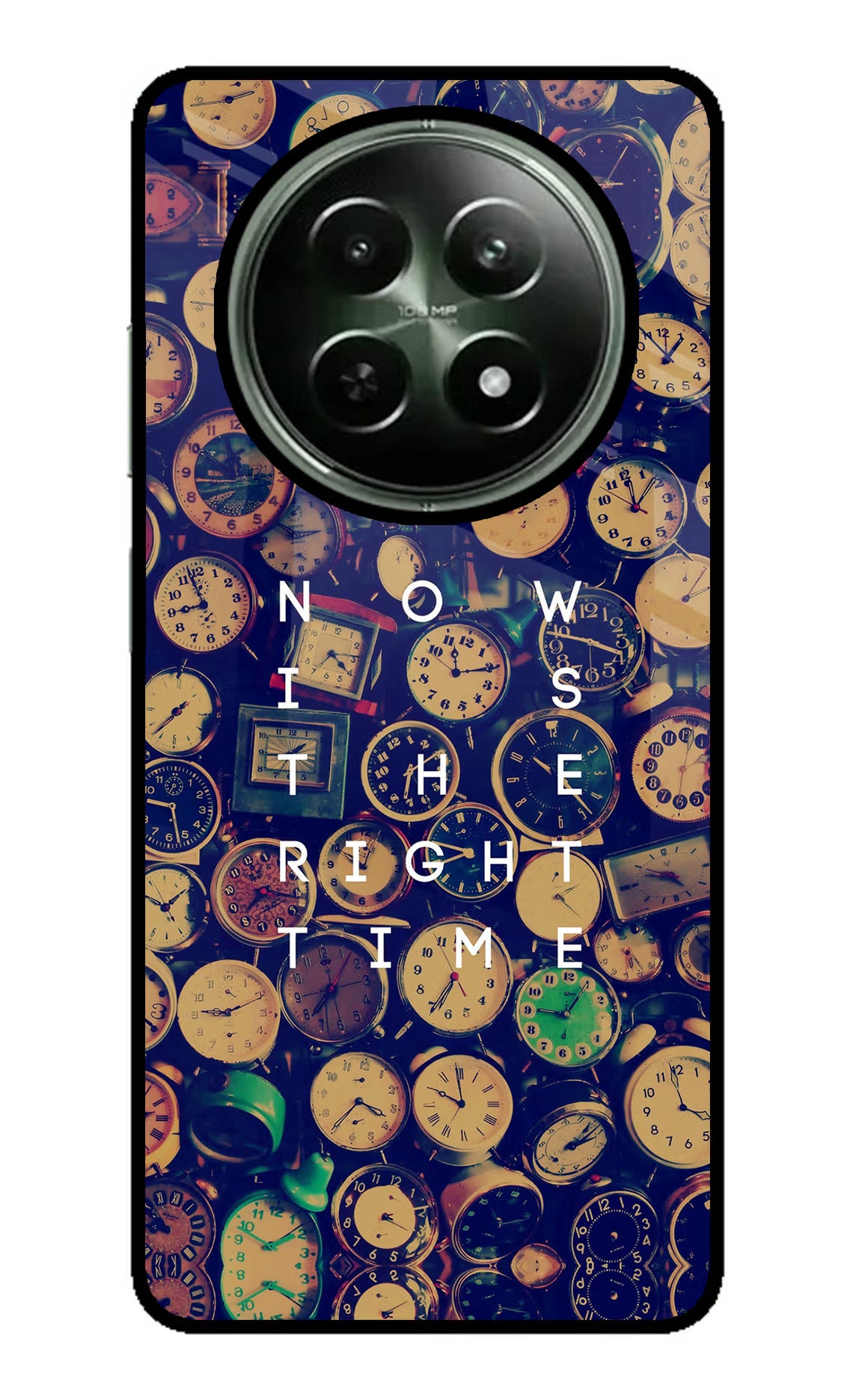Now is the Right Time Quote Realme 12 5G Glass Case - Now is the Right Time Quote Realme 12 5G Glass Case Now is the Right Time Quote Realme 12 5G Glass Case