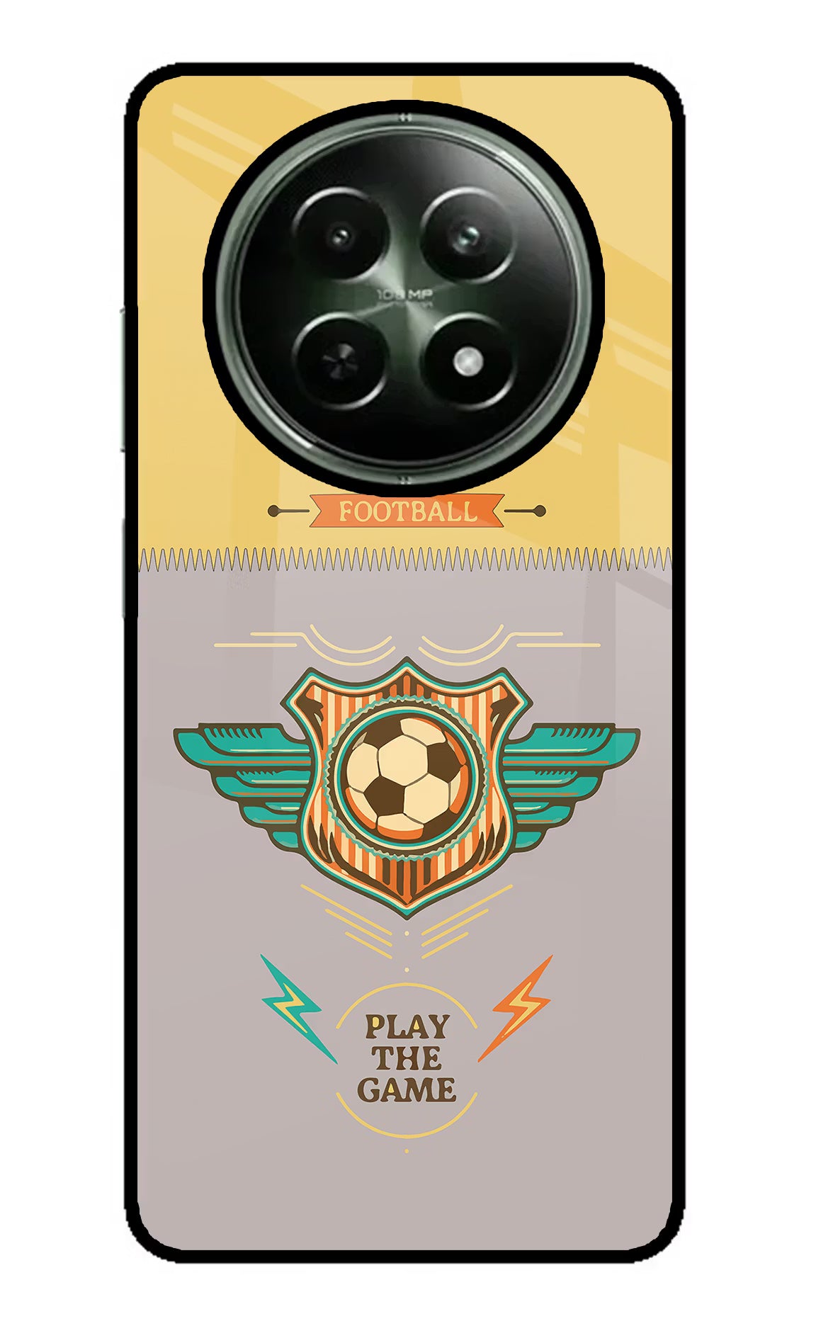 Football Realme 12 5G Glass Case - Football Realme 12 5G Glass Case Football Realme 12 5G Glass Case