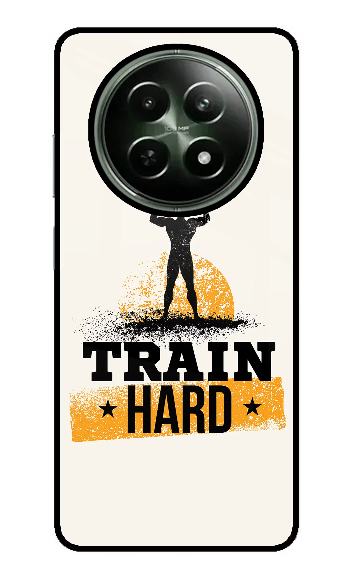 Train Hard Realme 12 5G Glass Case - Train Hard Realme 12 5G Glass Case Train Hard Realme 12 5G Glass Case