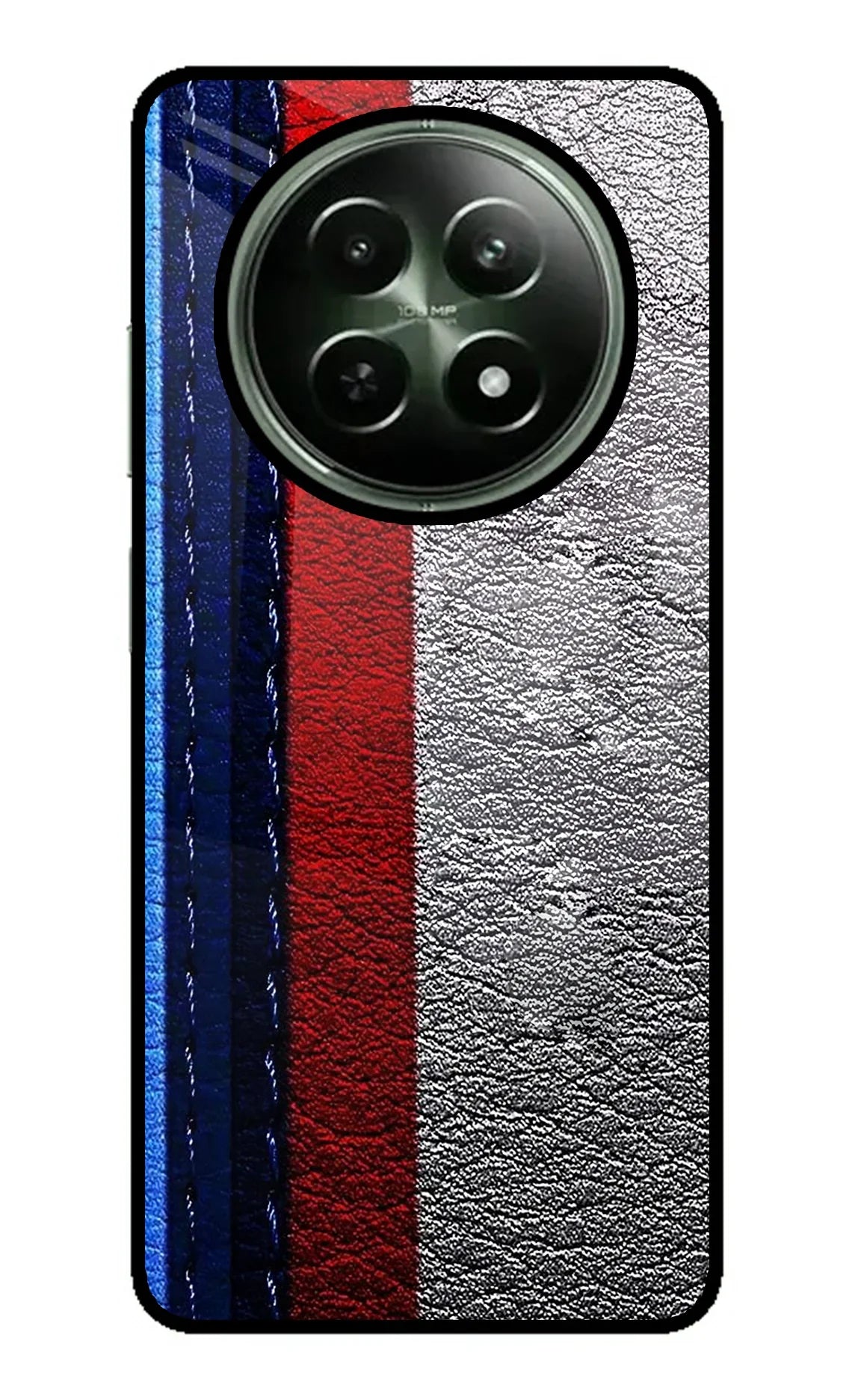 BMW Stripes Realme 12 5G Glass Case - BMW Stripes Realme 12 5G Glass Case BMW Stripes Realme 12 5G Glass Case