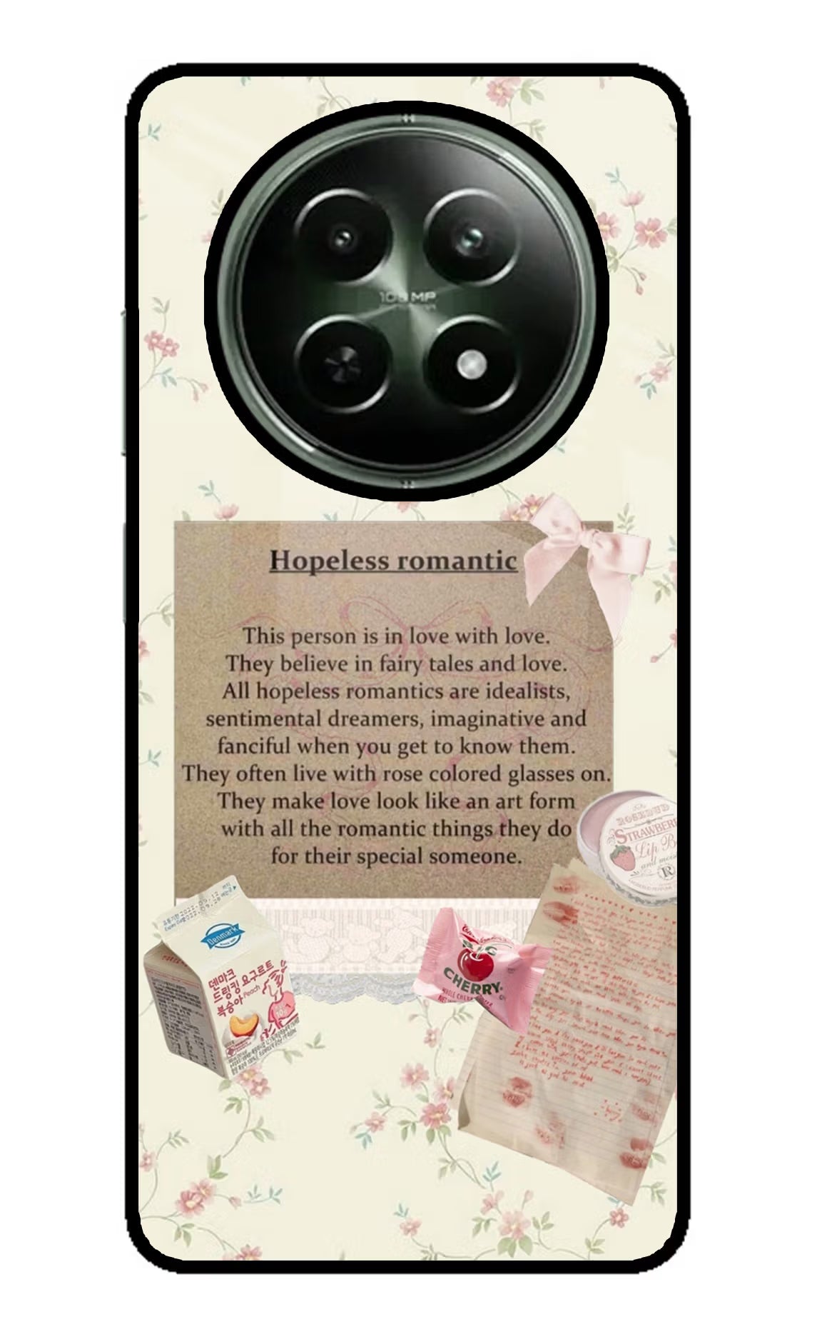 Hopeless Romantic Realme 12 5G Glass Case - Hopeless Romantic Realme 12 5G Glass Case Hopeless Romantic Realme 12 5G Glass Case