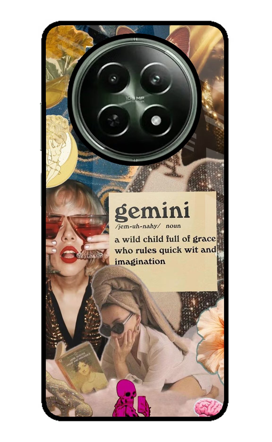 Gemini Zodiac Realme 12 5G Glass Case - Gemini Zodiac Realme 12 5G Glass Case Gemini Zodiac Realme 12 5G Glass Case