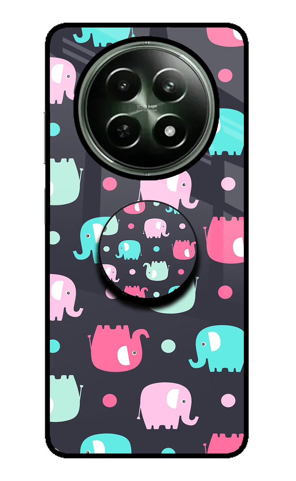 Baby Elephants Realme 12 5G Glass Case - Baby Elephants Realme 12 5G Glass Case Baby Elephants Realme 12 5G Glass Case