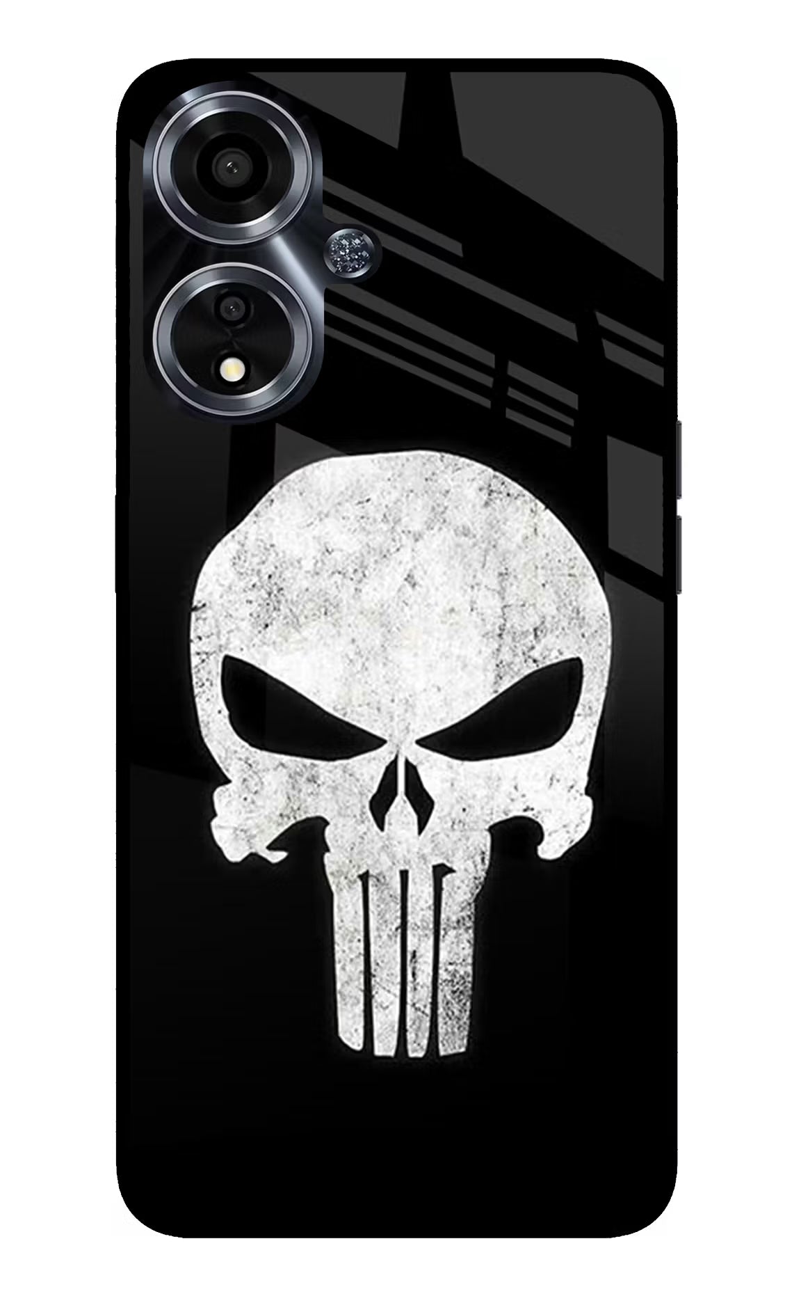 Punisher Skull Oppo A59 5G Glass Case - Punisher Skull Oppo A59 5G Glass Case Punisher Skull Oppo A59 5G Glass Case