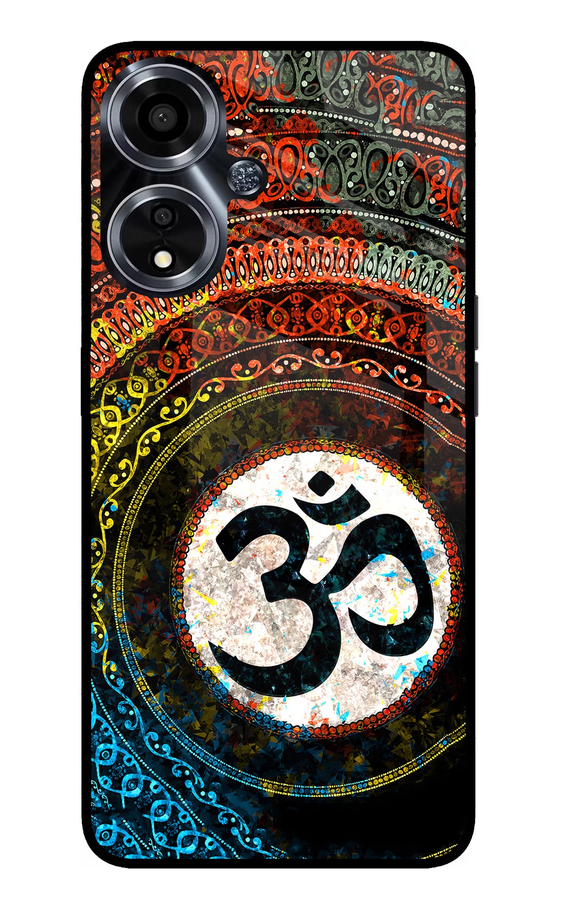 Om Cultural Oppo A59 5G Glass Case - Om Cultural Oppo A59 5G Glass Case Om Cultural Oppo A59 5G Glass Case