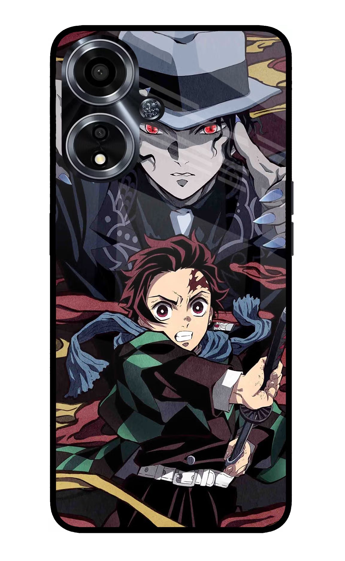 Demon Slayer Oppo A59 5G Glass Case - Demon Slayer Oppo A59 5G Glass Case Demon Slayer Oppo A59 5G Glass Case