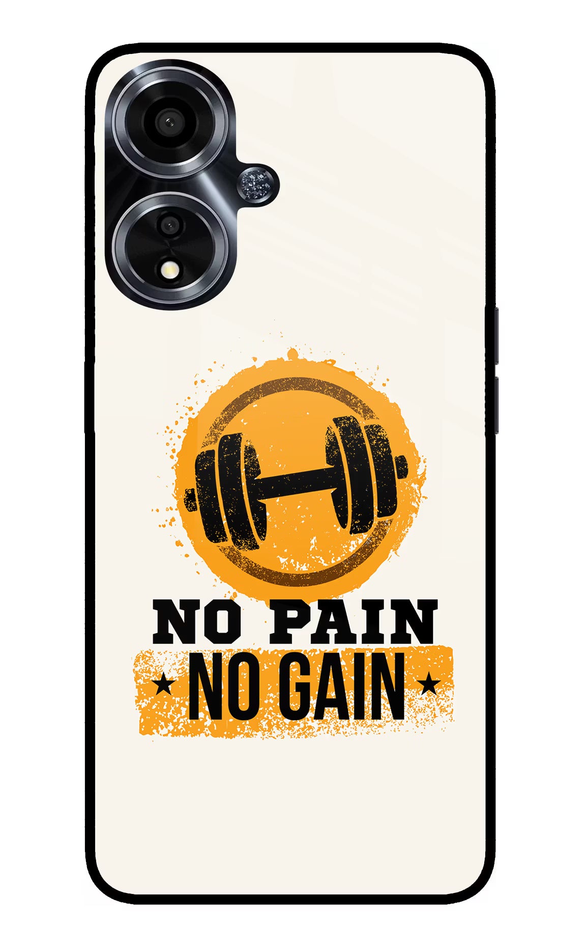 No Pain No Gain Oppo A59 5G Glass Case - No Pain No Gain Oppo A59 5G Glass Case No Pain No Gain Oppo A59 5G Glass Case