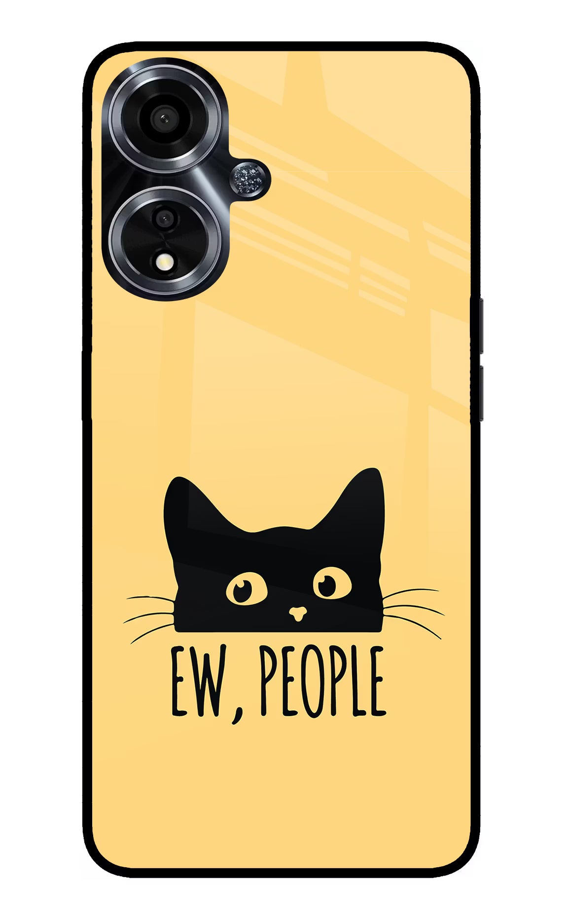 Ew People Catitude Oppo A59 5G Glass Case - Ew People Catitude Oppo A59 5G Glass Case Ew People Catitude Oppo A59 5G Glass Case