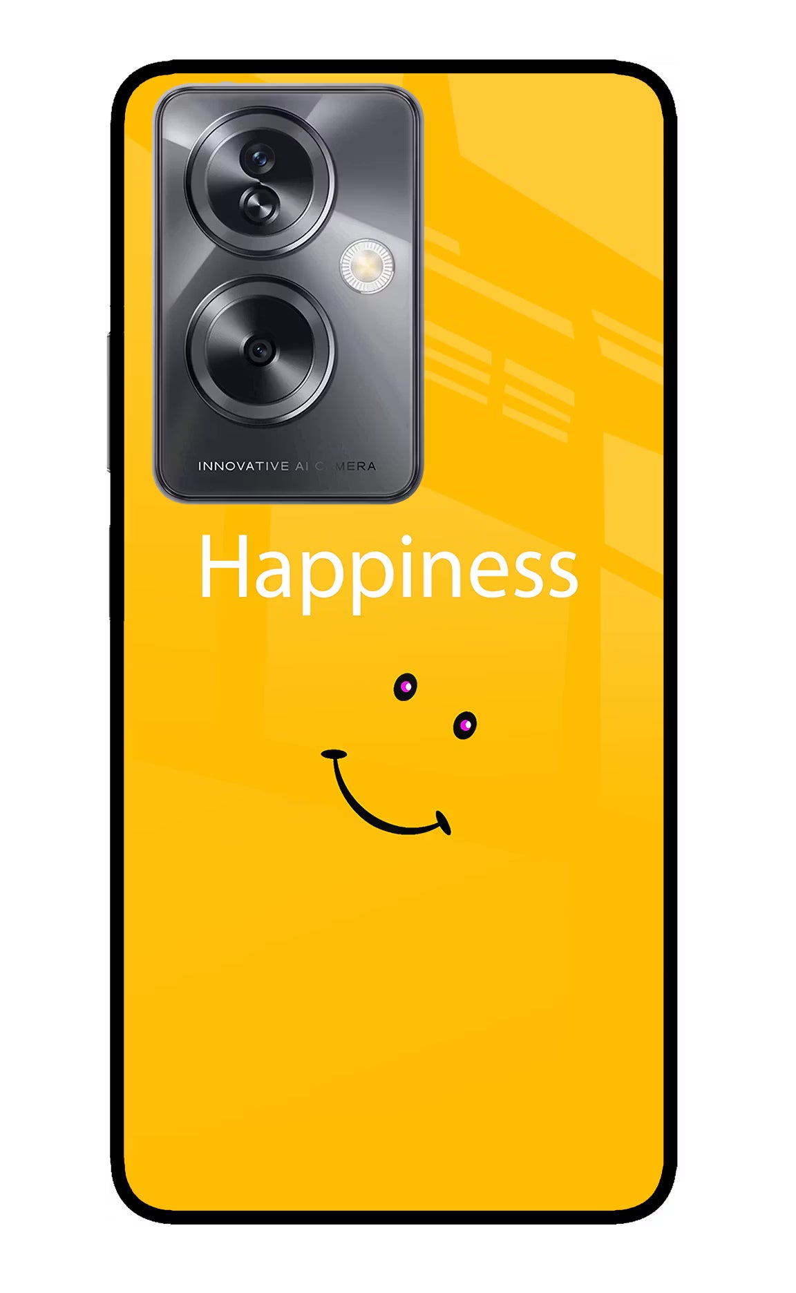 Happiness With Smiley Oppo A79 5G Glass Case - Happiness With Smiley Oppo A79 5G Glass Case Happiness With Smiley Oppo A79 5G Glass Case