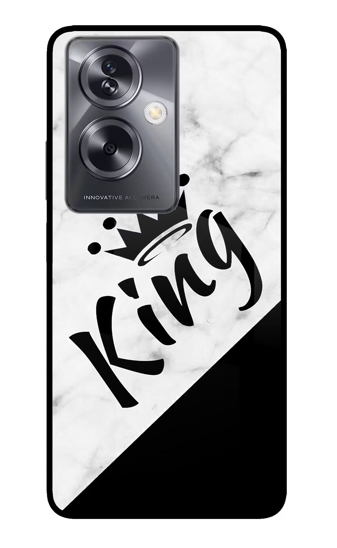 King Oppo A79 5G Glass Case - King Oppo A79 5G Glass Case King Oppo A79 5G Glass Case