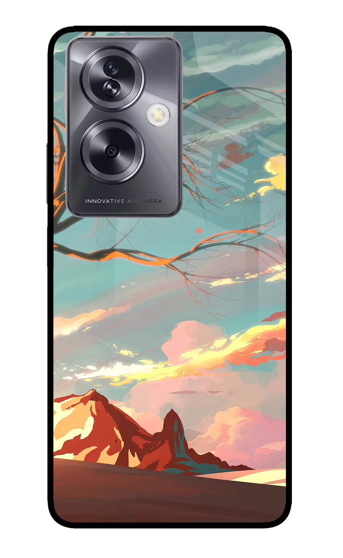 Scenery Oppo A79 5G Glass Case - Scenery Oppo A79 5G Glass Case Scenery Oppo A79 5G Glass Case