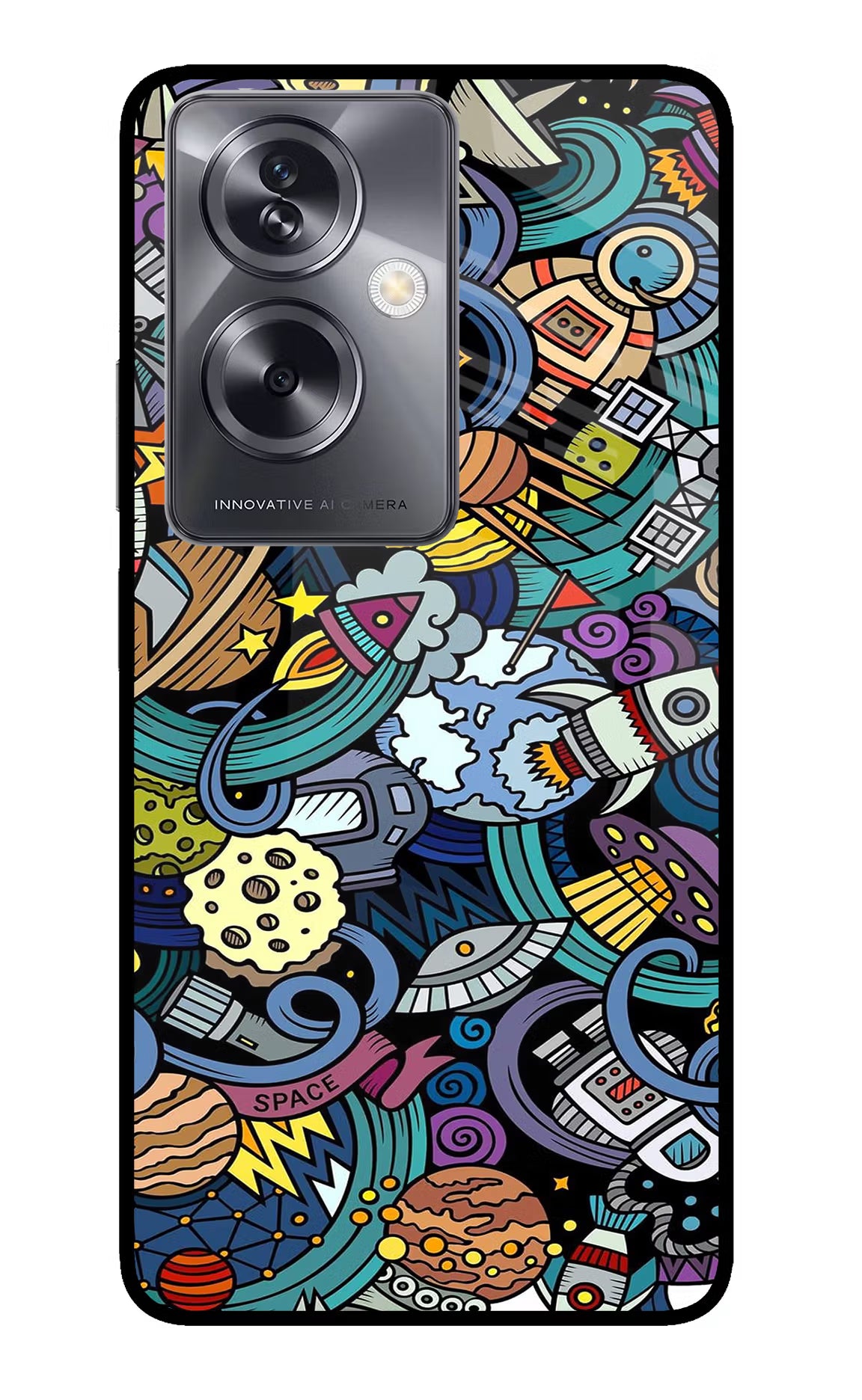 Space Abstract Oppo A79 5G Glass Case - Space Abstract Oppo A79 5G Glass Case Space Abstract Oppo A79 5G Glass Case