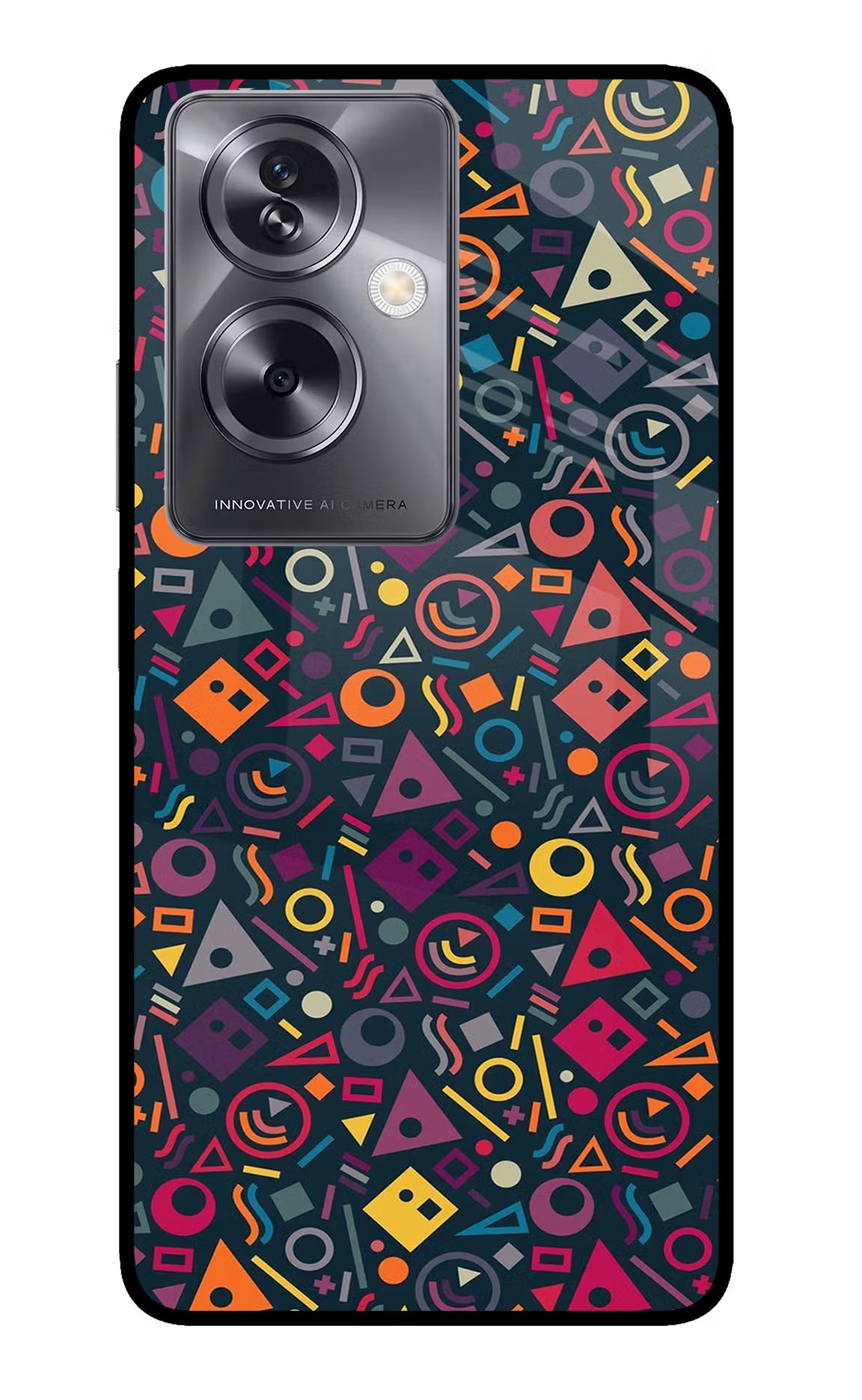 Geometric Abstract Oppo A79 5G Glass Case - Geometric Abstract Oppo A79 5G Glass Case Geometric Abstract Oppo A79 5G Glass Case