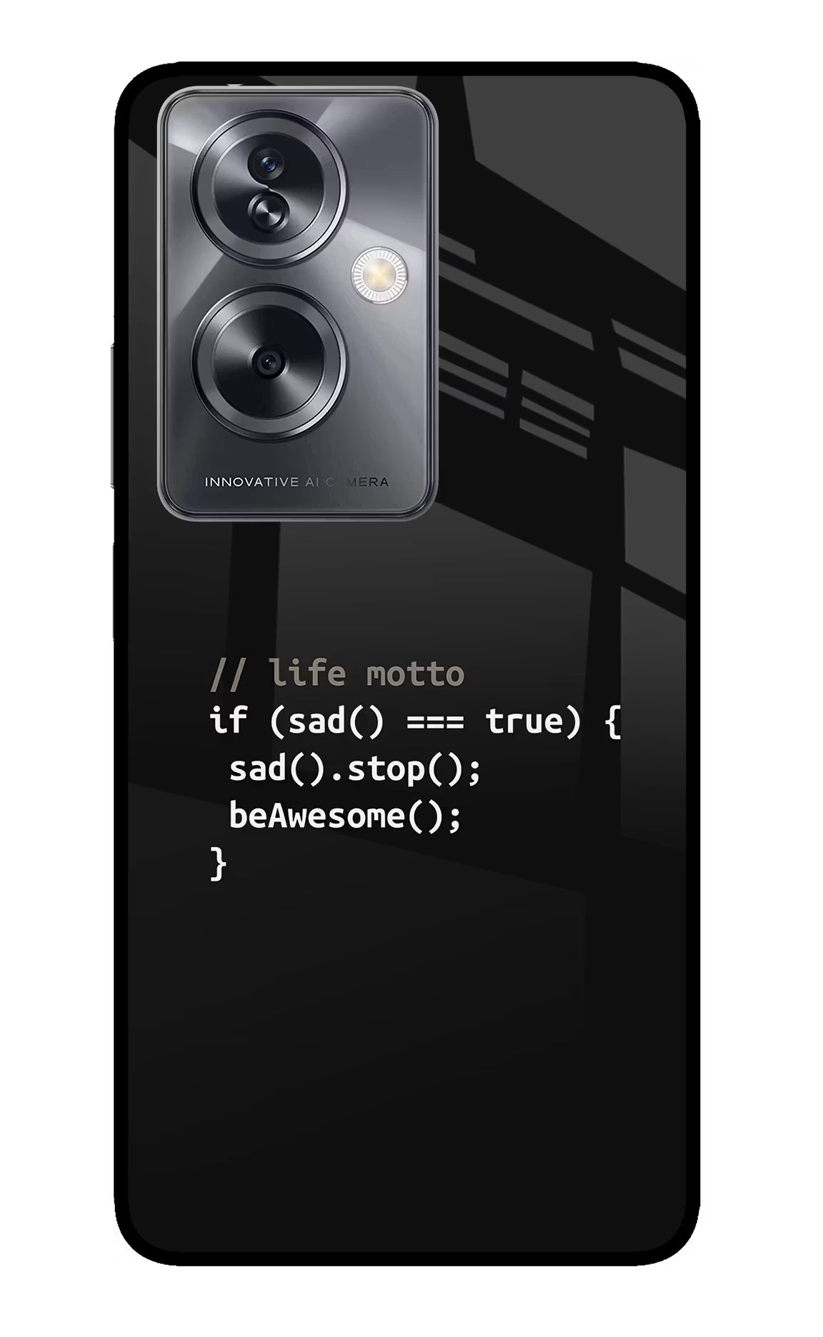 Life Motto Code Oppo A79 5G Glass Case - Life Motto Code Oppo A79 5G Glass Case Life Motto Code Oppo A79 5G Glass Case