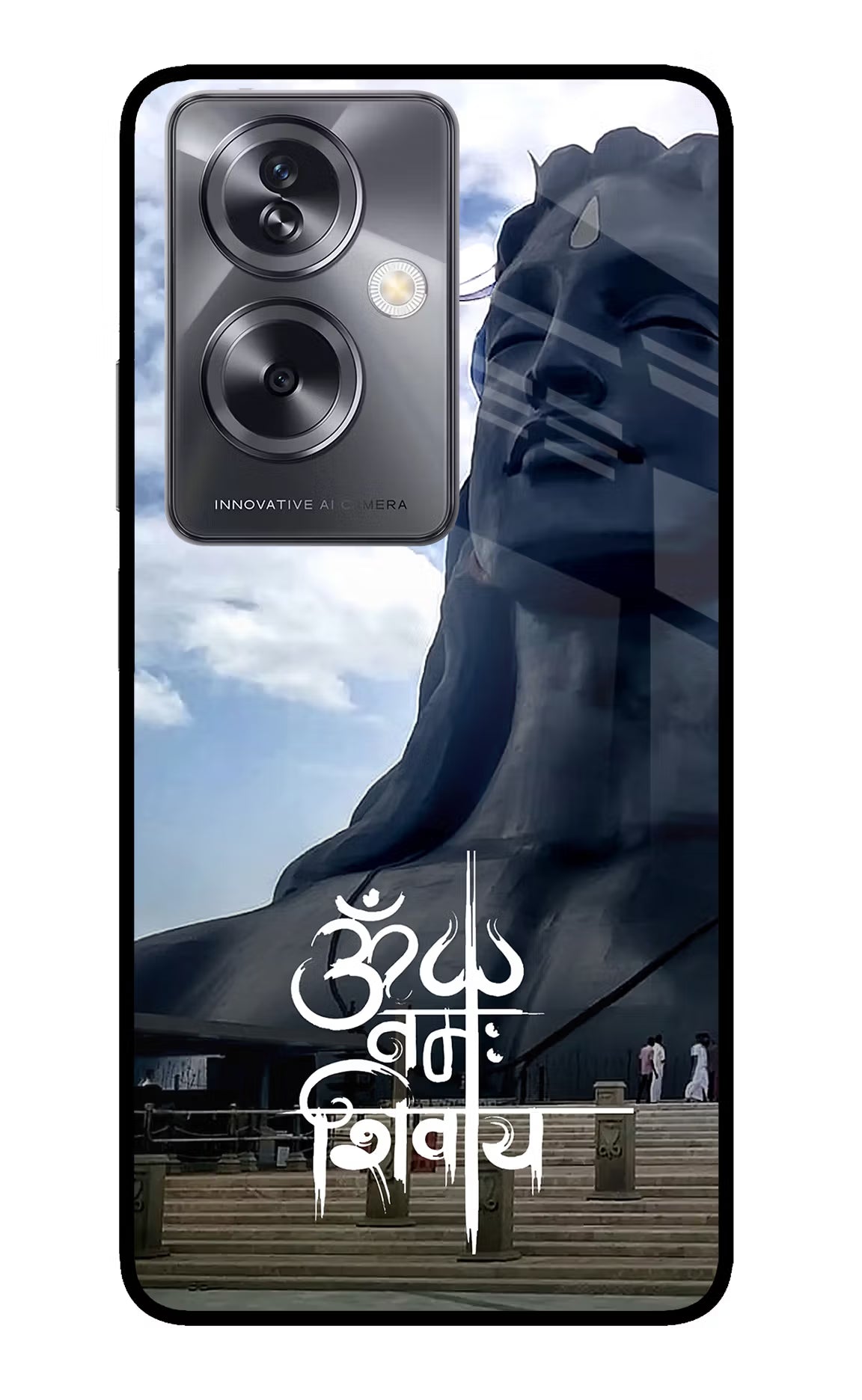 Om Namah Shivay Oppo A79 5G Glass Case - Om Namah Shivay Oppo A79 5G Glass Case Om Namah Shivay Oppo A79 5G Glass Case