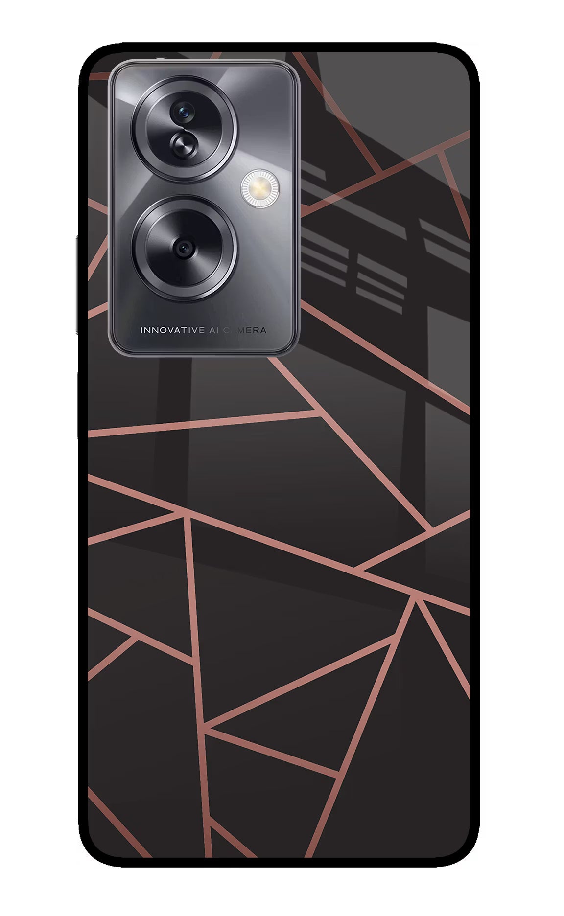 Geometric Pattern Oppo A79 5G Glass Case - Geometric Pattern Oppo A79 5G Glass Case Geometric Pattern Oppo A79 5G Glass Case