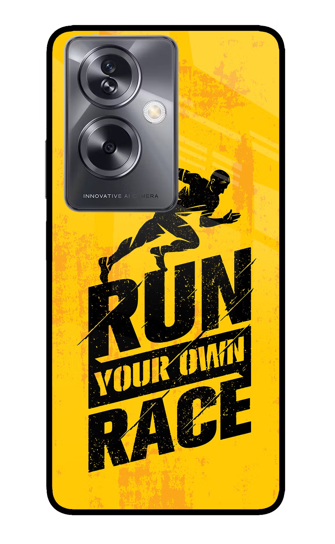 Run Your Own Race Oppo A79 5G Glass Case - Run Your Own Race Oppo A79 5G Glass Case Run Your Own Race Oppo A79 5G Glass Case