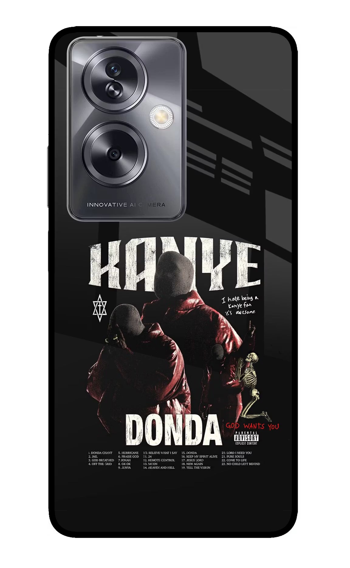 Donda Kanye West Oppo A79 5G Glass Case - Donda Kanye West Oppo A79 5G Glass Case Donda Kanye West Oppo A79 5G Glass Case