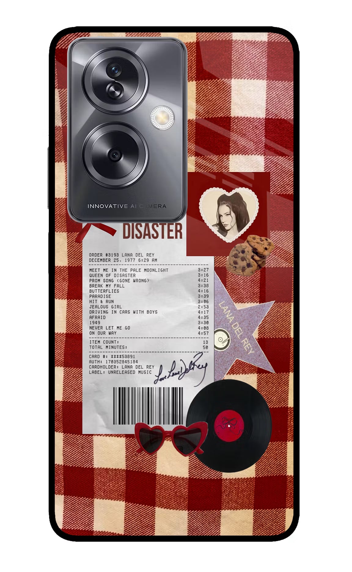 Queen of Disaster Oppo A79 5G Glass Case - Queen of Disaster Oppo A79 5G Glass Case Queen of Disaster Oppo A79 5G Glass Case