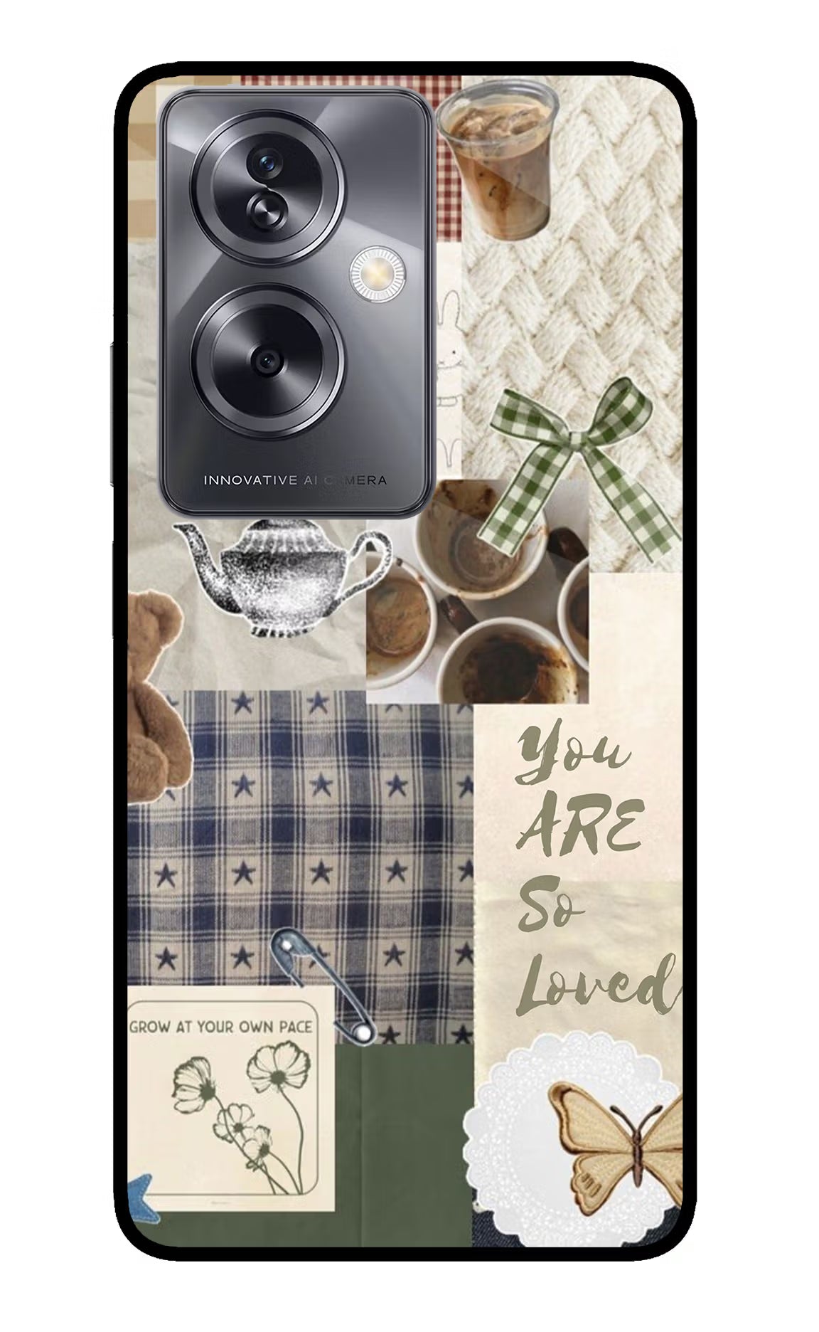 Cookie Oppo A79 5G Glass Case - Cookie Oppo A79 5G Glass Case Cookie Oppo A79 5G Glass Case