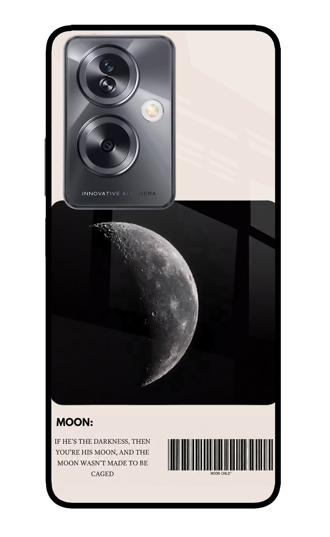 Moon Phase Oppo A79 5G Glass Case - Moon Phase Oppo A79 5G Glass Case Moon Phase Oppo A79 5G Glass Case