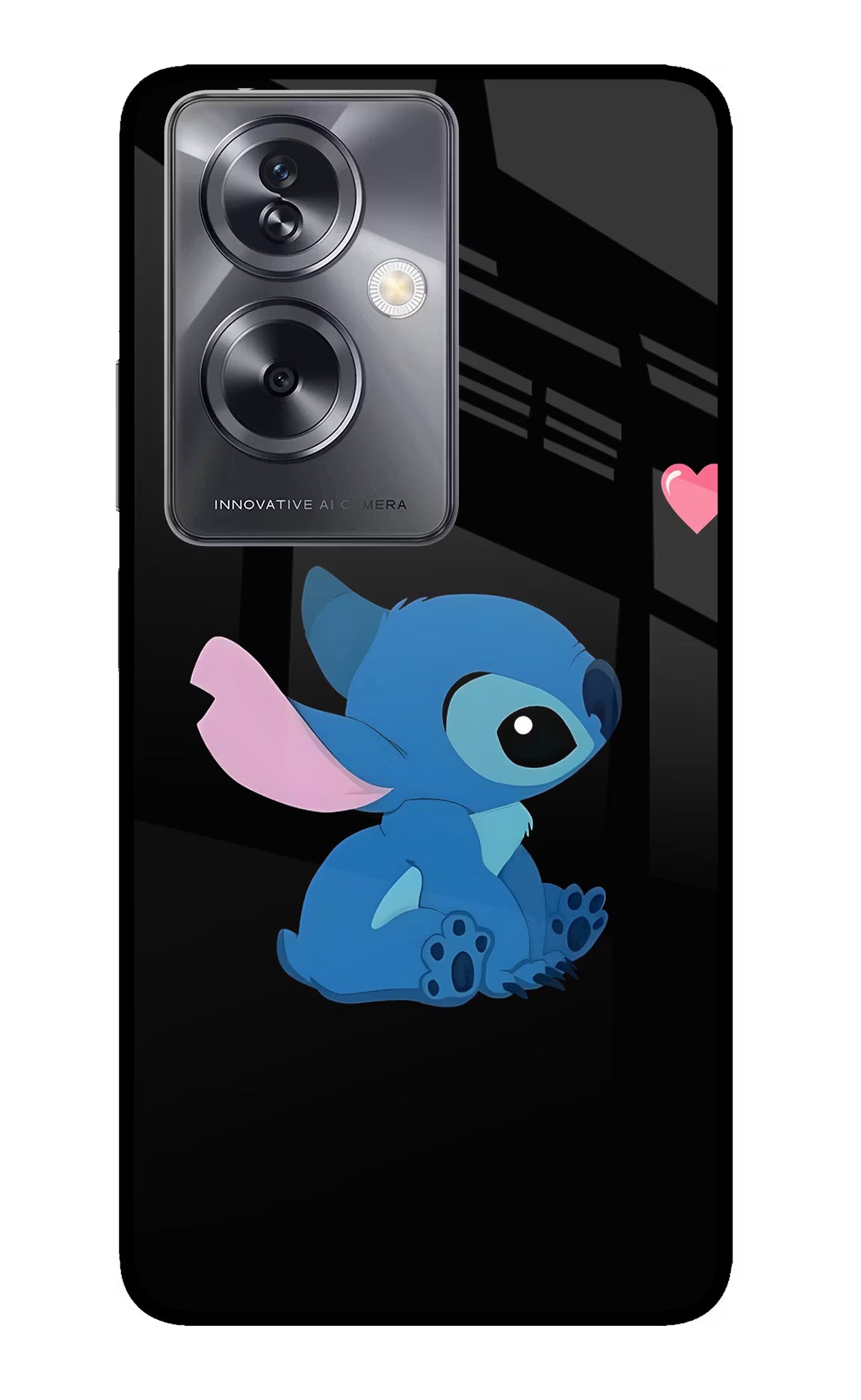 Stitch Crush Oppo A79 5G Glass Case - Stitch Crush Oppo A79 5G Glass Case Stitch Crush Oppo A79 5G Glass Case
