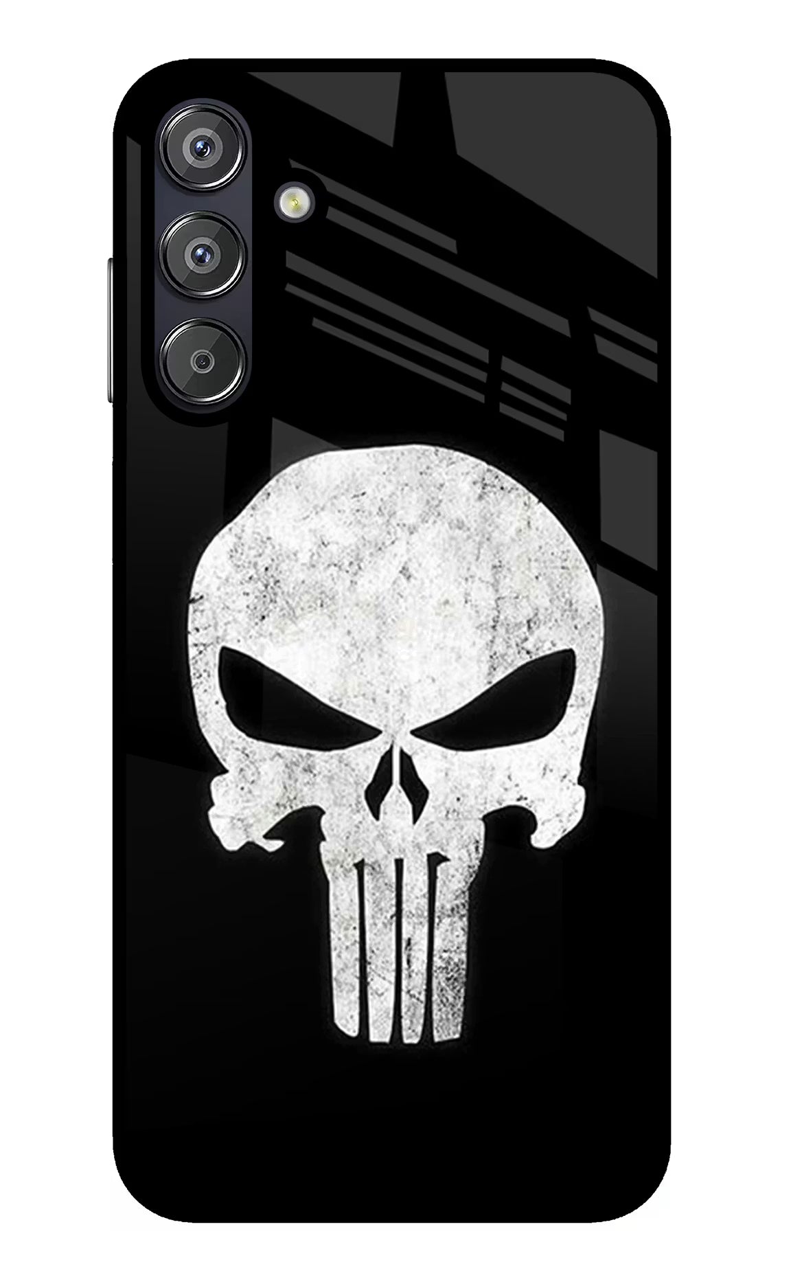 Punisher Skull Samsung F15 5G Glass Case - Punisher Skull Samsung F15 5G Glass Case Punisher Skull Samsung F15 5G Glass Case