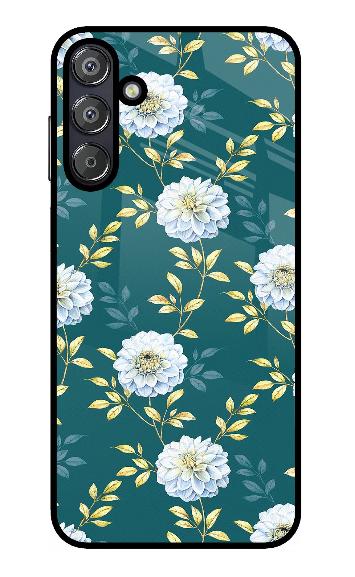 Flowers Samsung F15 5G Glass Case - Flowers Samsung F15 5G Glass Case Flowers Samsung F15 5G Glass Case