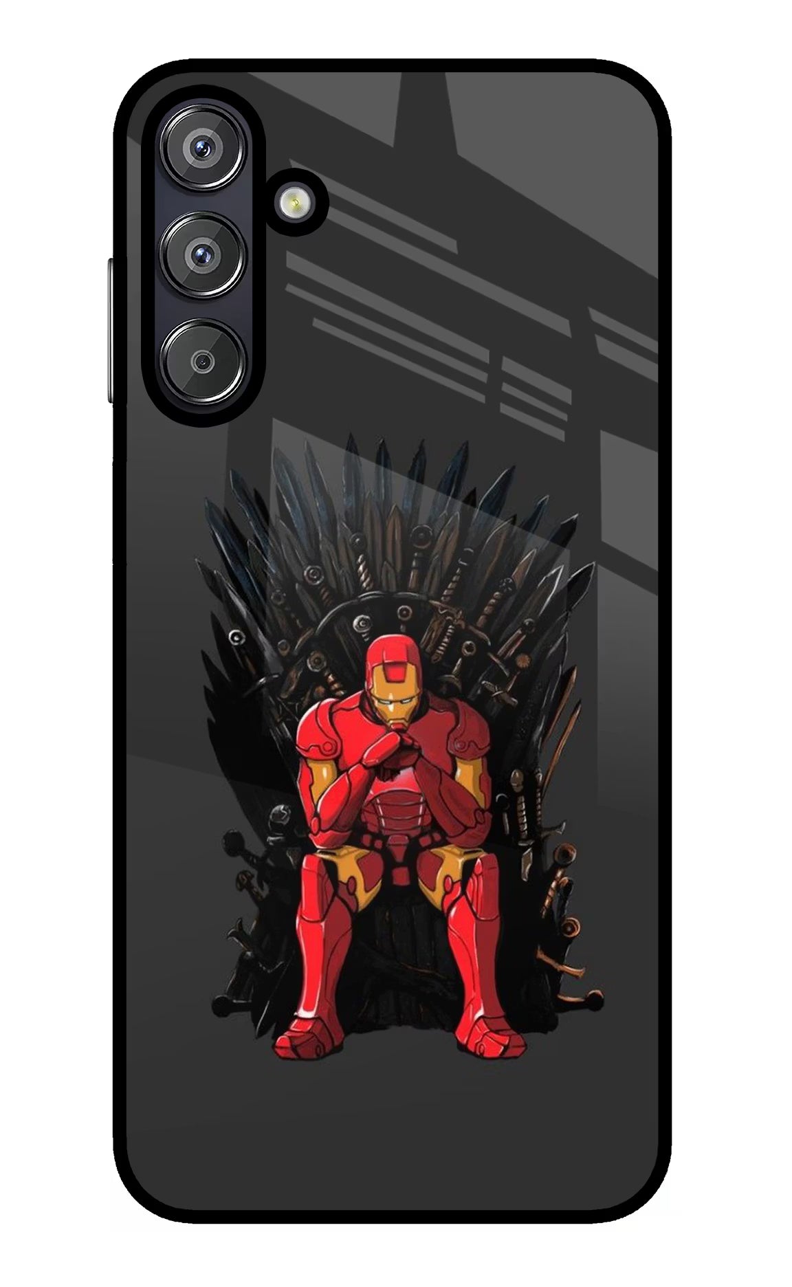 Ironman Throne Samsung F15 5G Glass Case - Ironman Throne Samsung F15 5G Glass Case Ironman Throne Samsung F15 5G Glass Case