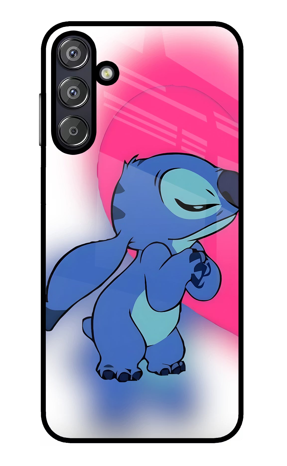 Stitch Hug Samsung F15 5G Glass Case - Stitch Hug Samsung F15 5G Glass Case Stitch Hug Samsung F15 5G Glass Case