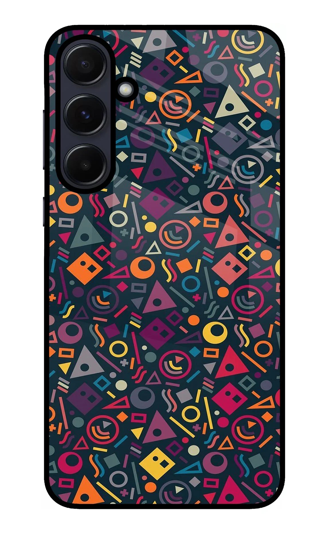 Geometric Abstract Samsung A55 5G Glass Case - Geometric Abstract Samsung A55 5G Glass Case Geometric Abstract Samsung A55 5G Glass Case