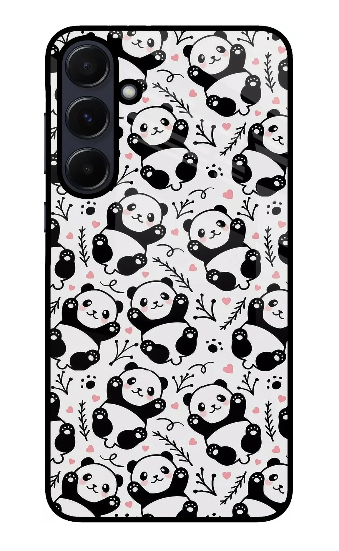 Cute Panda Samsung A55 5G Glass Case - Cute Panda Samsung A55 5G Glass Case Cute Panda Samsung A55 5G Glass Case