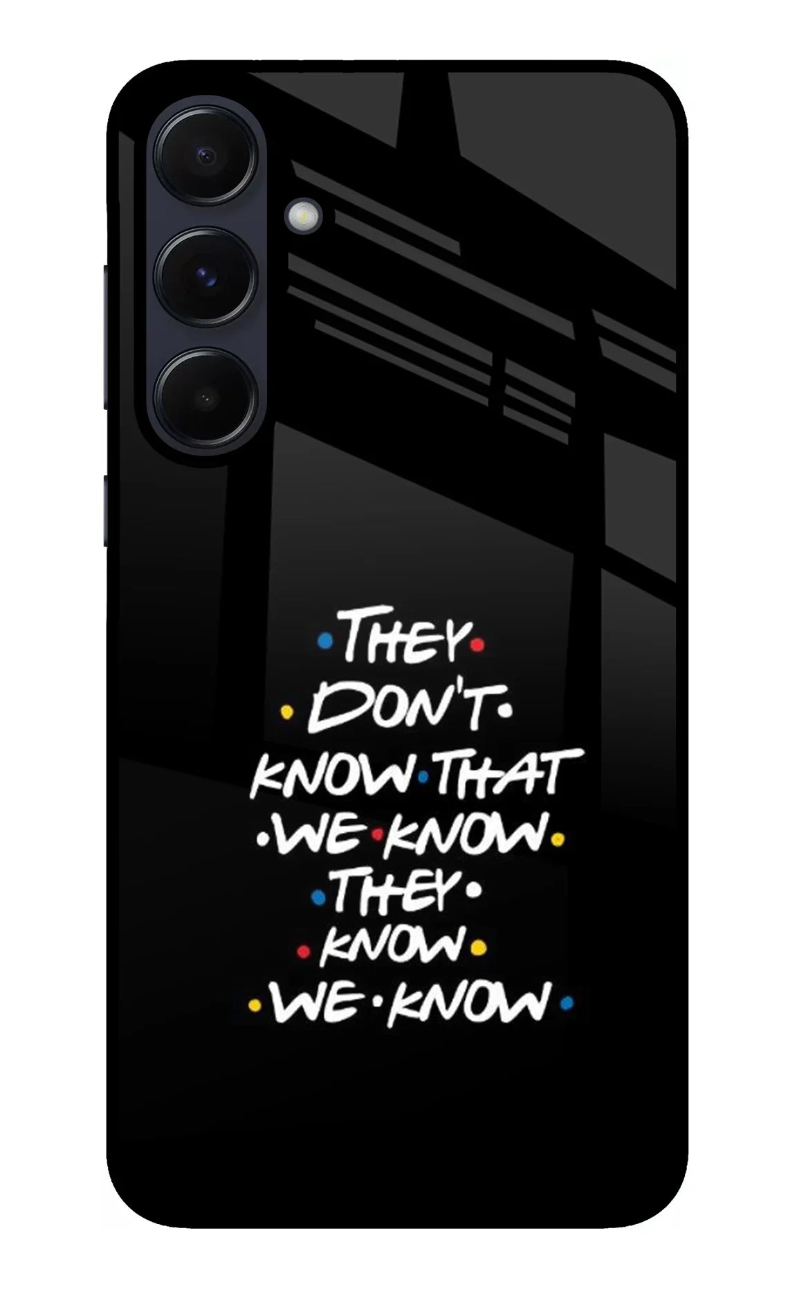 FRIENDS Dialogue Samsung A55 5G Glass Case - FRIENDS Dialogue Samsung A55 5G Glass Case FRIENDS Dialogue Samsung A55 5G Glass Case