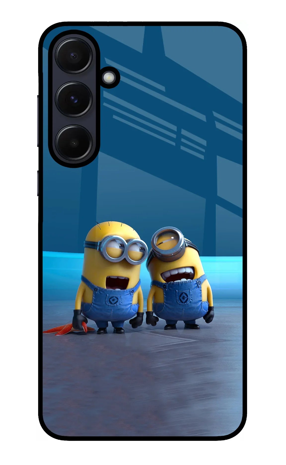 Minion Laughing Samsung A55 5G Glass Case - Minion Laughing Samsung A55 5G Glass Case Minion Laughing Samsung A55 5G Glass Case