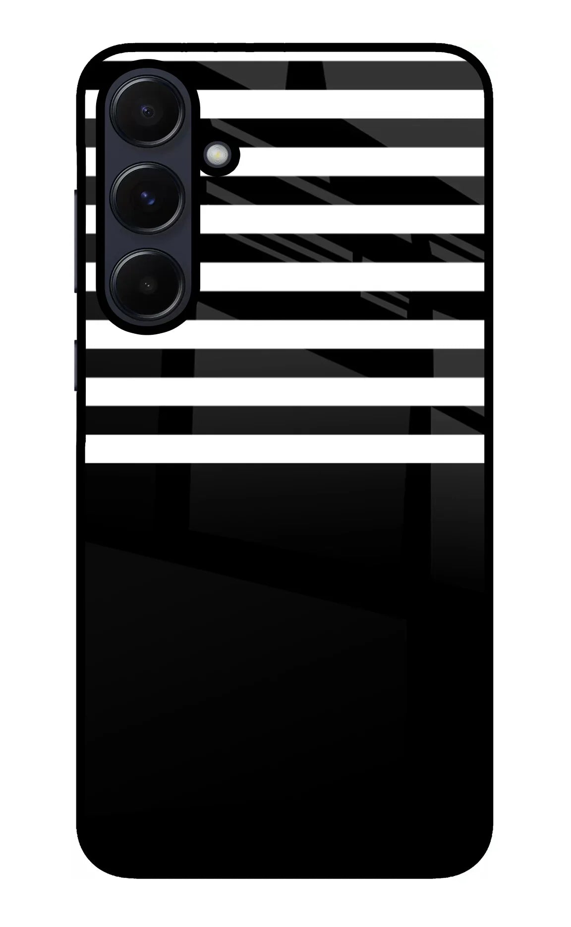 Black and White Print Samsung A55 5G Glass Case - Black and White Print Samsung A55 5G Glass Case Black and White Print Samsung A55 5G Glass Case