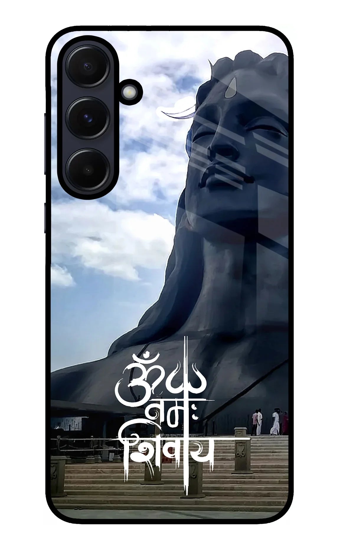 Om Namah Shivay Samsung A55 5G Glass Case - Om Namah Shivay Samsung A55 5G Glass Case Om Namah Shivay Samsung A55 5G Glass Case