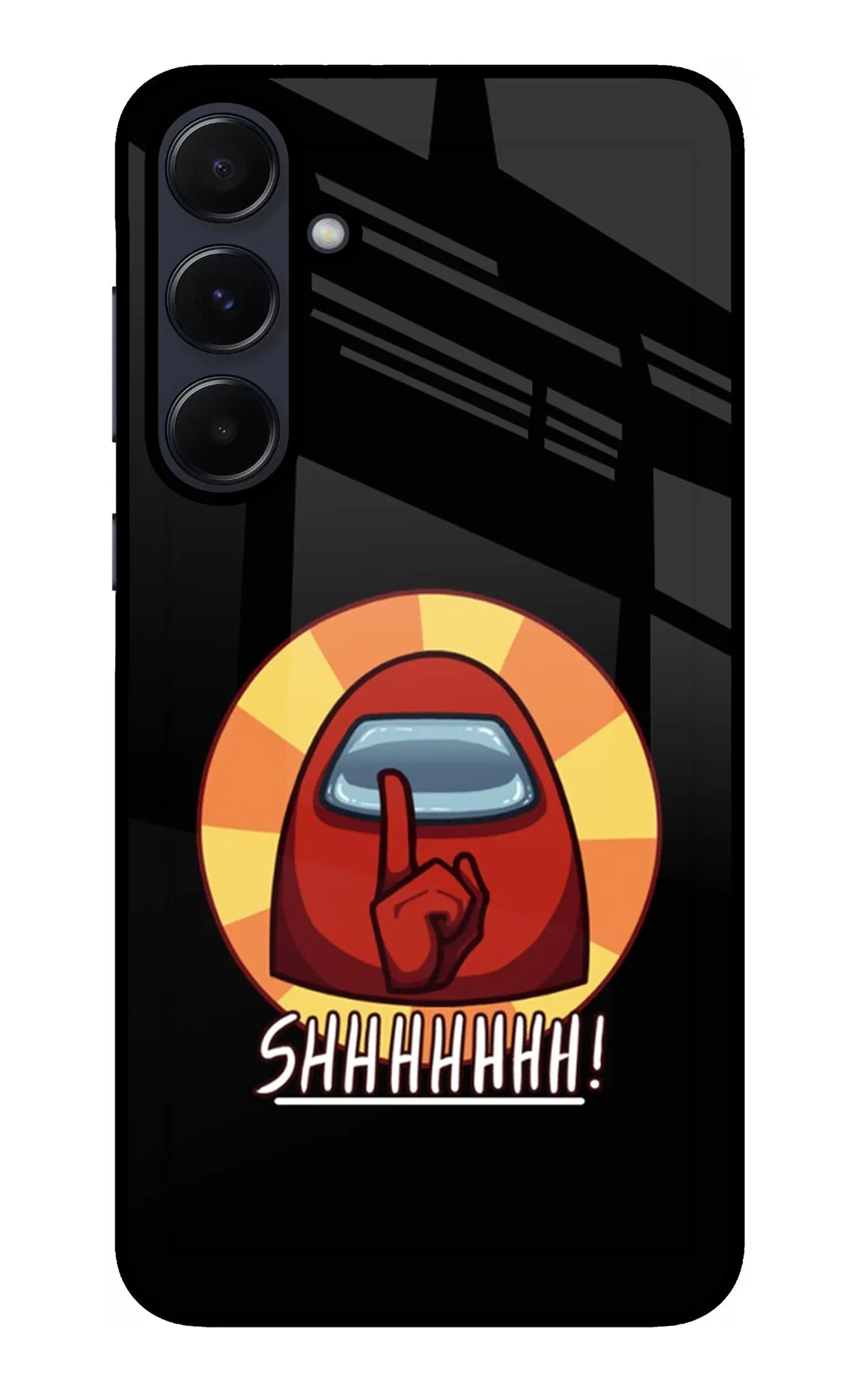 Among Us Shhh! Samsung A55 5G Glass Case - Among Us Shhh! Samsung A55 5G Glass Case Among Us Shhh! Samsung A55 5G Glass Case