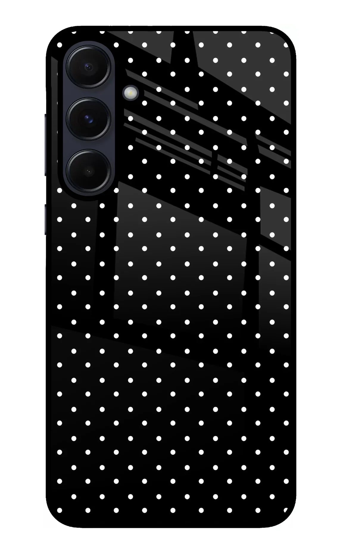 White Dots Samsung A55 5G Glass Case - White Dots Samsung A55 5G Glass Case White Dots Samsung A55 5G Glass Case