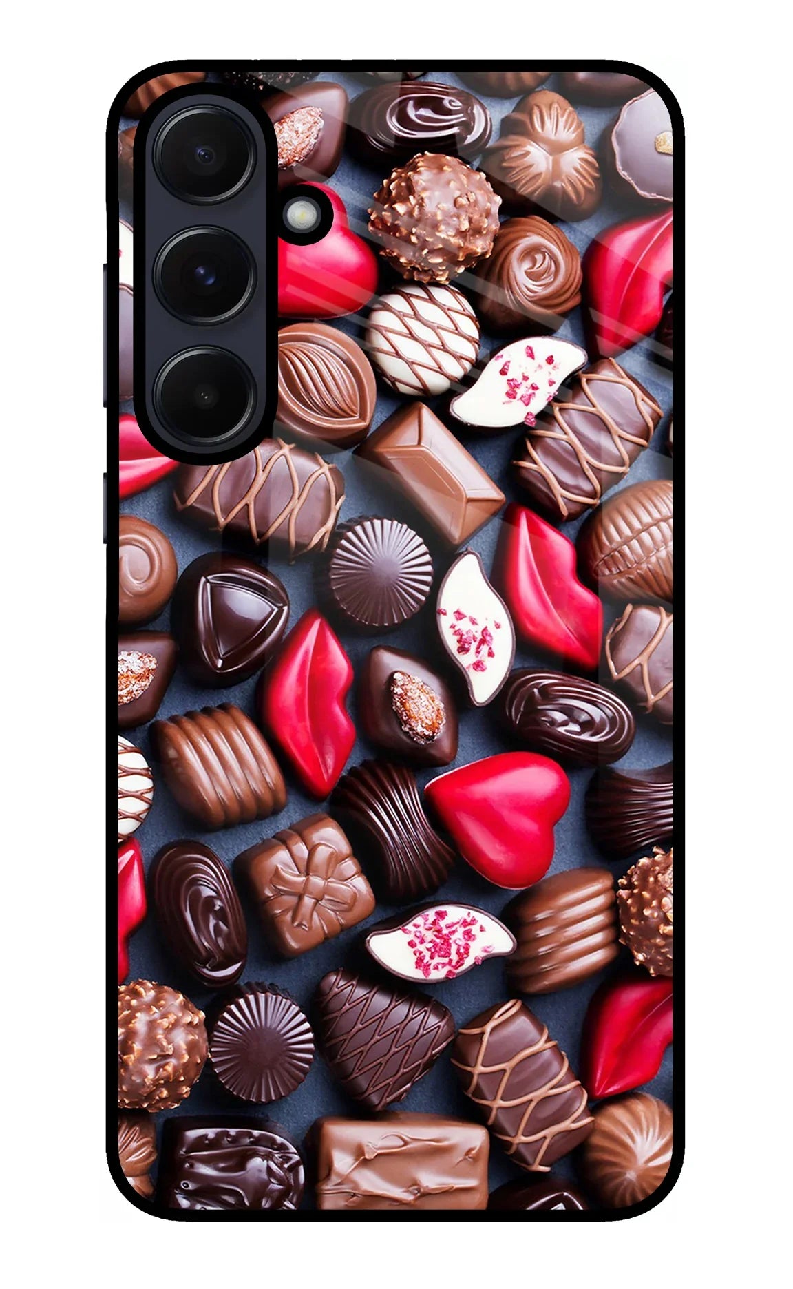 Chocolates Samsung A55 5G Glass Case - Chocolates Samsung A55 5G Glass Case Chocolates Samsung A55 5G Glass Case