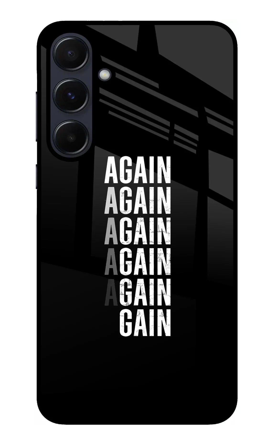 Again Again Gain Samsung A55 5G Glass Case - Again Again Gain Samsung A55 5G Glass Case Again Again Gain Samsung A55 5G Glass Case