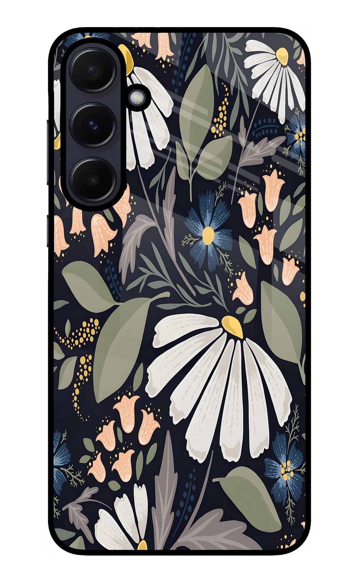 Flowers Art Samsung A55 5G Glass Case - Flowers Art Samsung A55 5G Glass Case Flowers Art Samsung A55 5G Glass Case