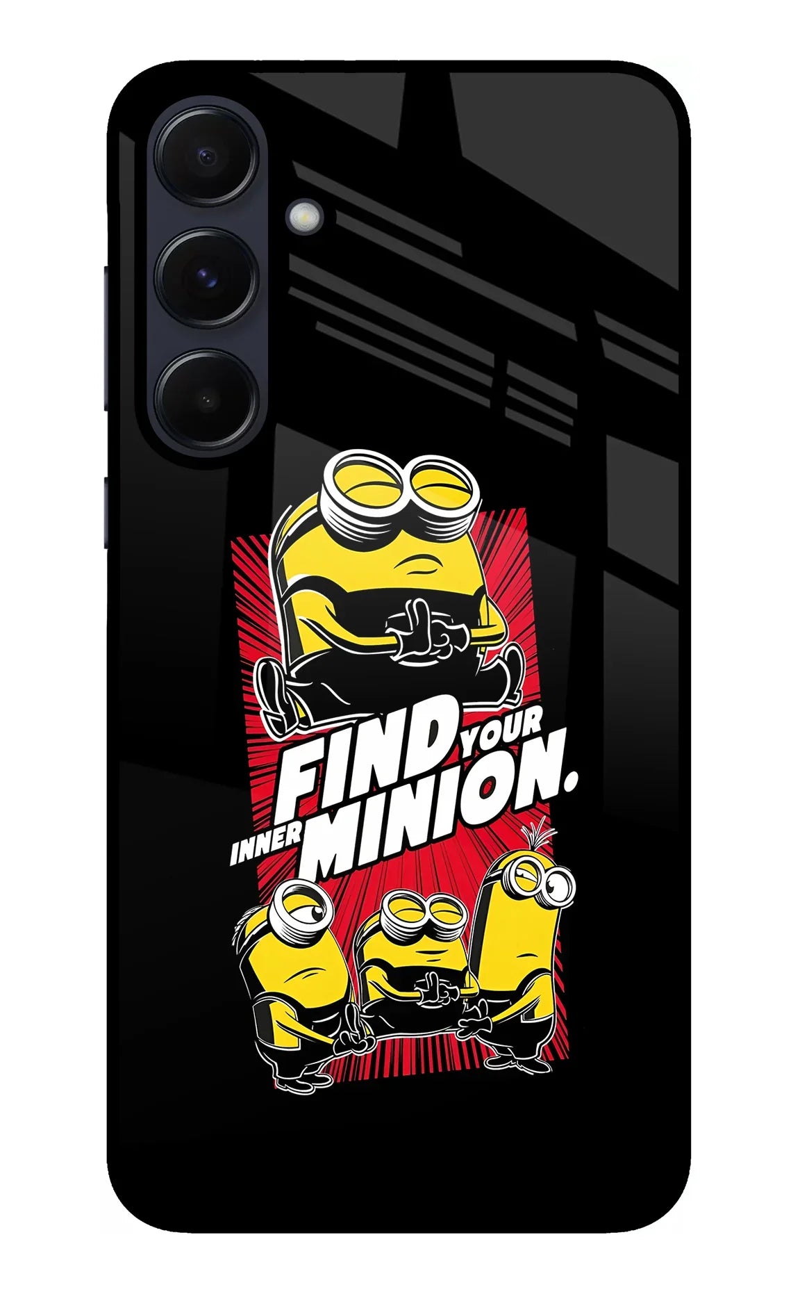 Find your inner Minion Samsung A55 5G Glass Case - Find your inner Minion Samsung A55 5G Glass Case Find your inner Minion Samsung A55 5G Glass Case