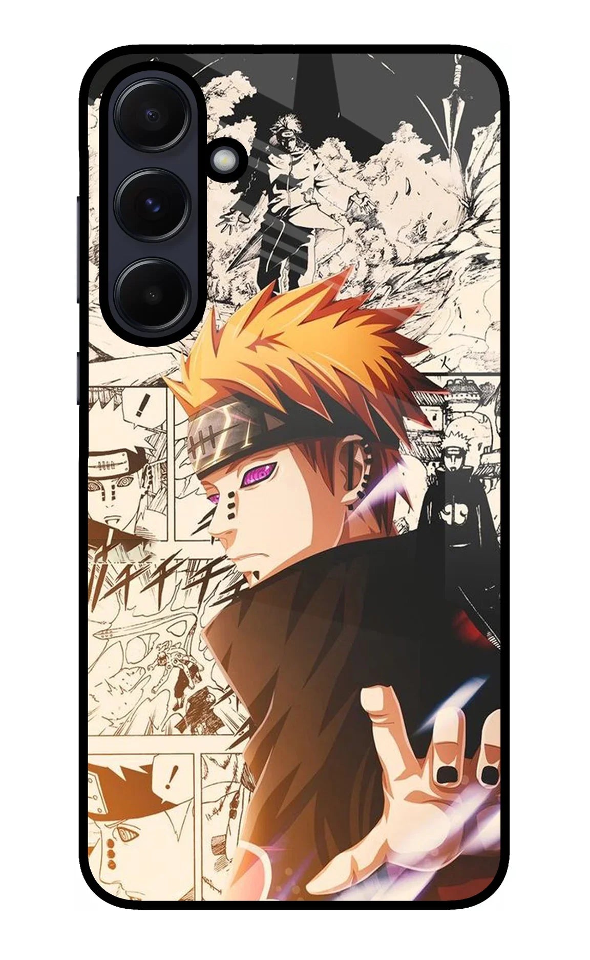 Pain Anime Samsung A55 5G Glass Case - Pain Anime Samsung A55 5G Glass Case Pain Anime Samsung A55 5G Glass Case